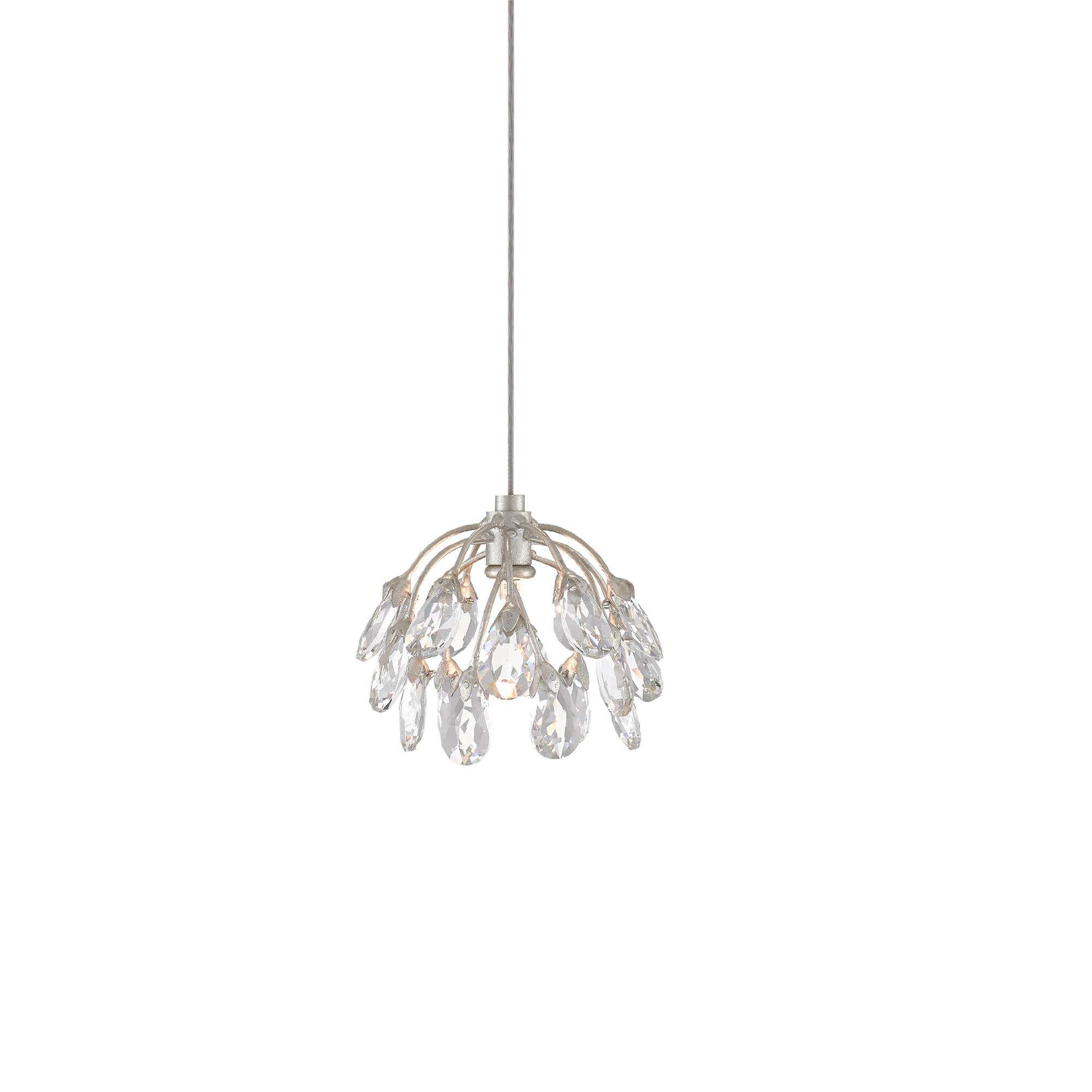 Crystal Bud 8 Inch Mini Pendant,