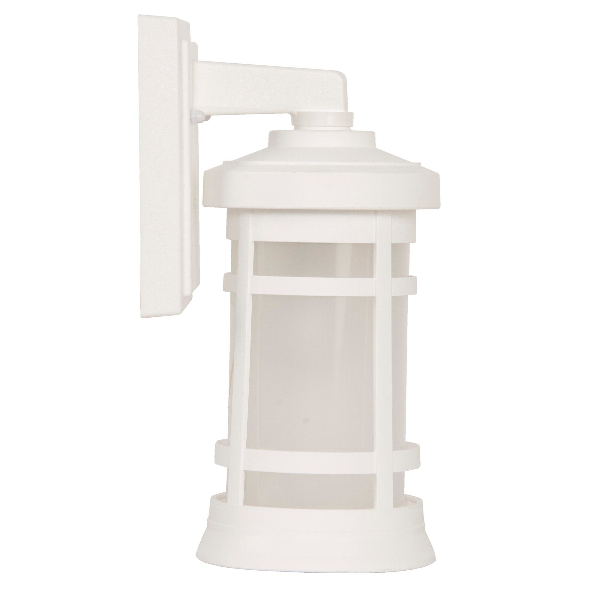 Shown in Textured White finish and Frosted Polycarbonate shade