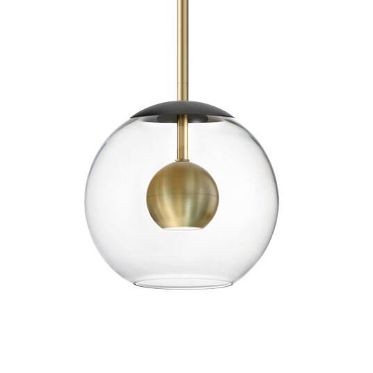 Shown in Satin Brass and Black finish