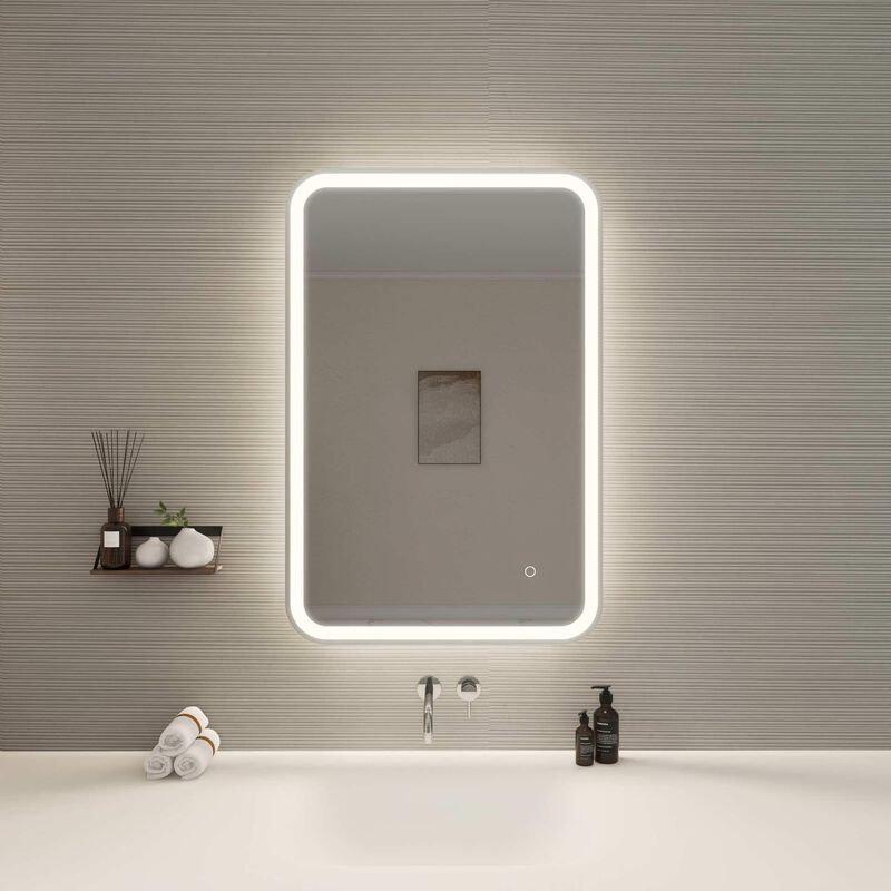 Harmoni 36 Inch LED Lighted Mirror by Elegant Decor