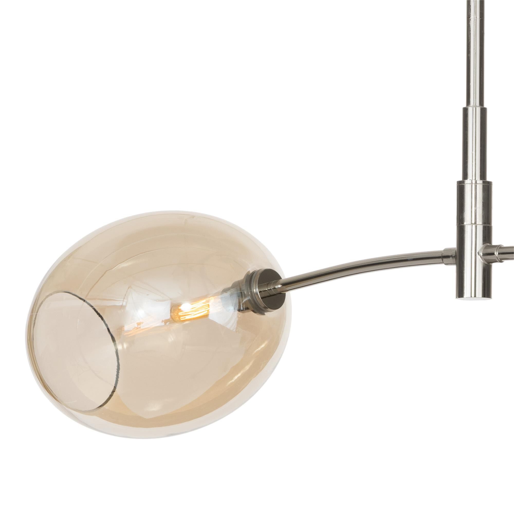 Shown in Polished Nickel finish and Champagne glass