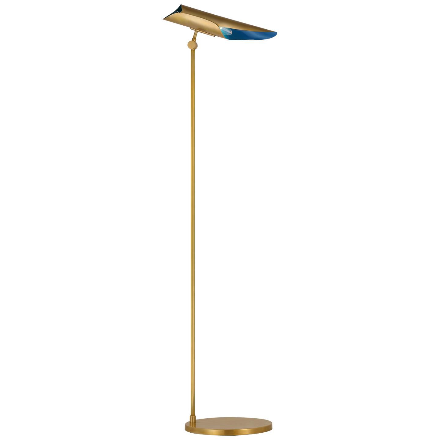 Shown in Soft Brass and Riviera Blue finish