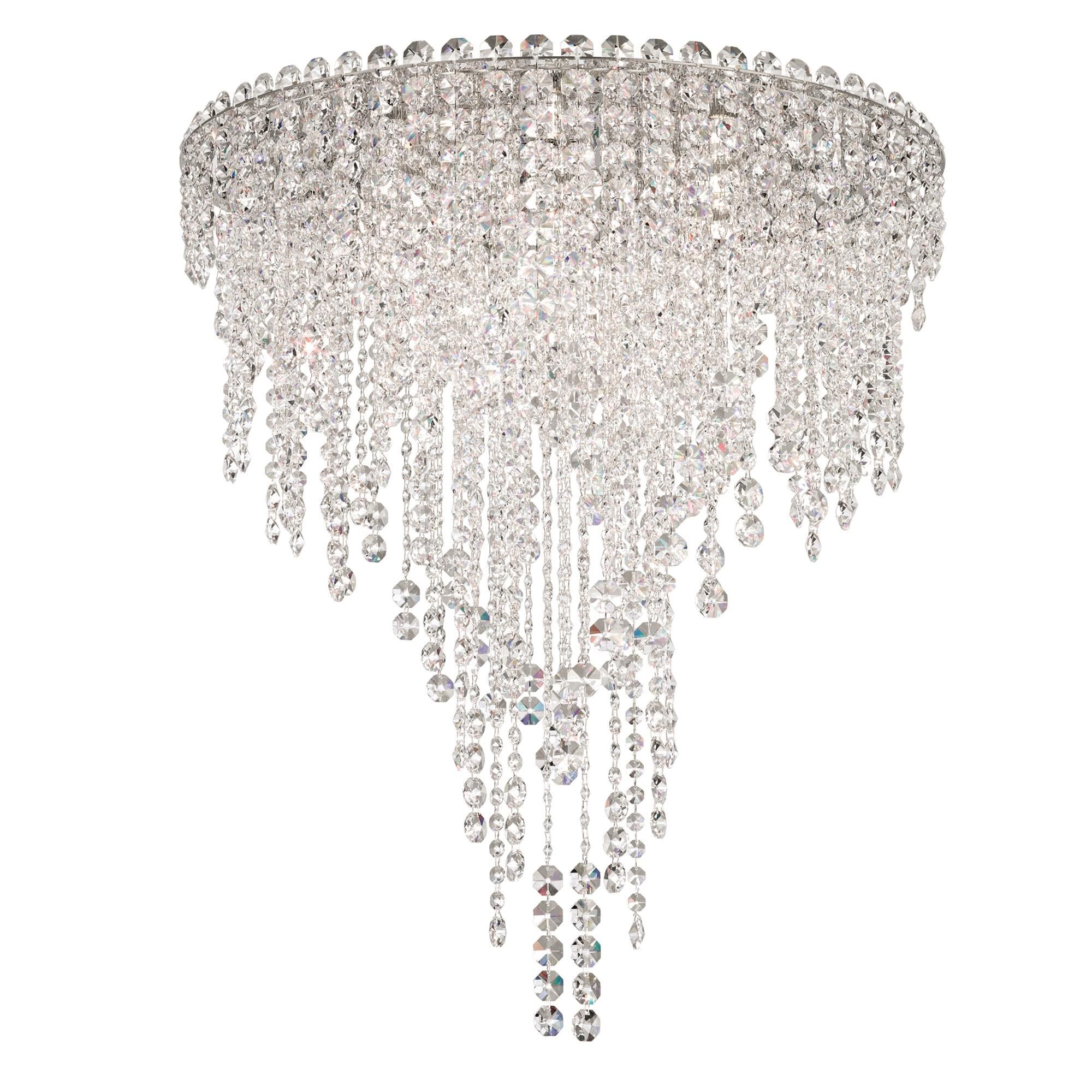 Shown in Polished Stainless Steel finish and Clear Radiance crystal