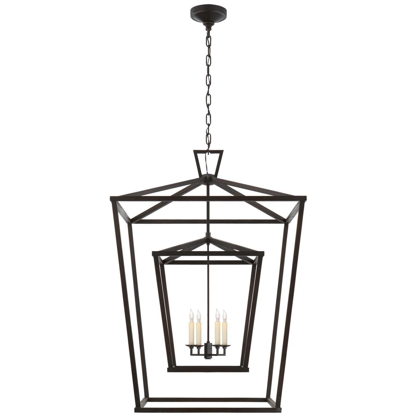 Chapman & Myers Darlana 29 Inch Cage Pendant by Visual Comfort Signature Collection