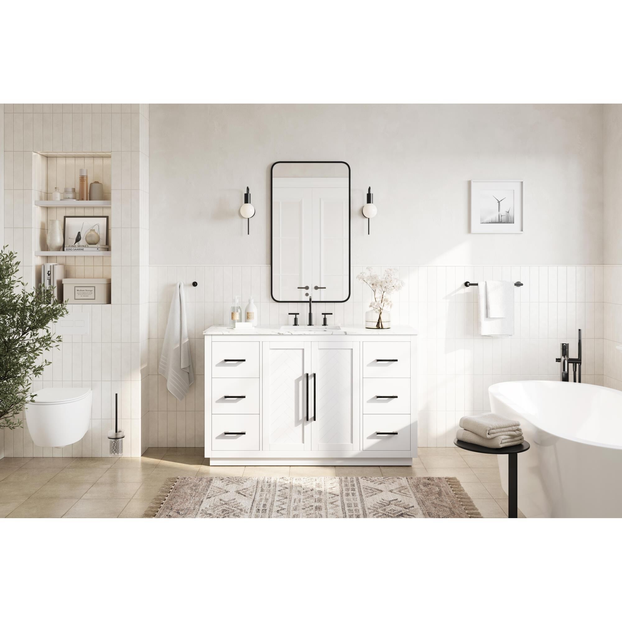 Chase 54 Inch Bath Vanity by Elegant Dcor