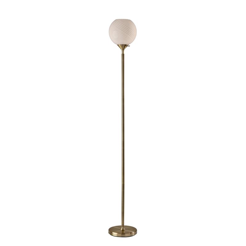 Swirl 74 Inch Torchiere Lamp by Adesso