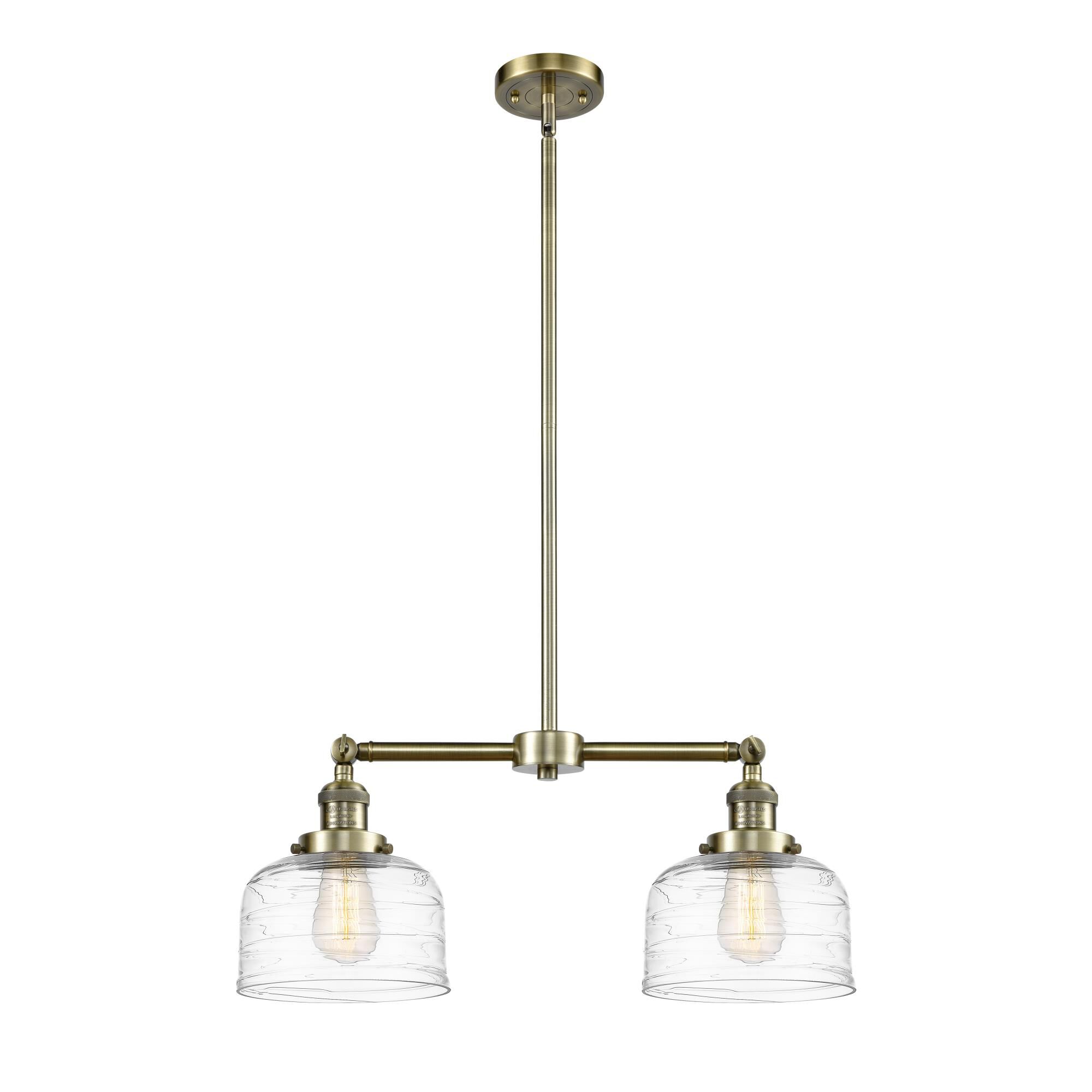 Bruno Marashlian Large Bell 21 Inch 2 Light Mini Chandelier by Innovations Lighting