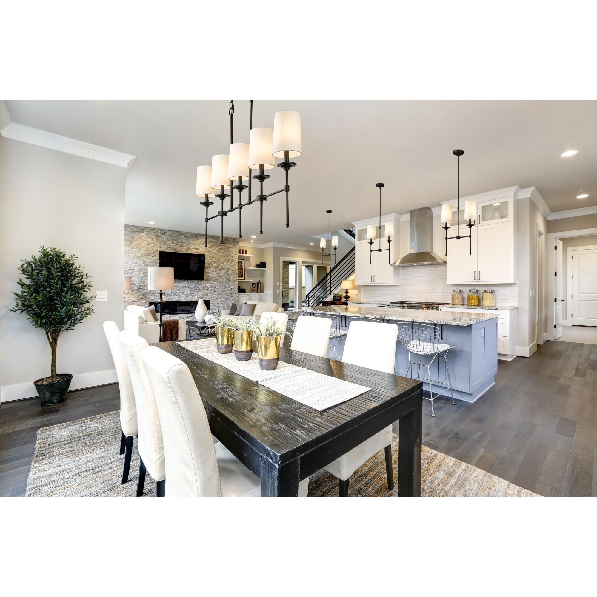 Shown in Matte Black finish and No Glass glass and Off White shade