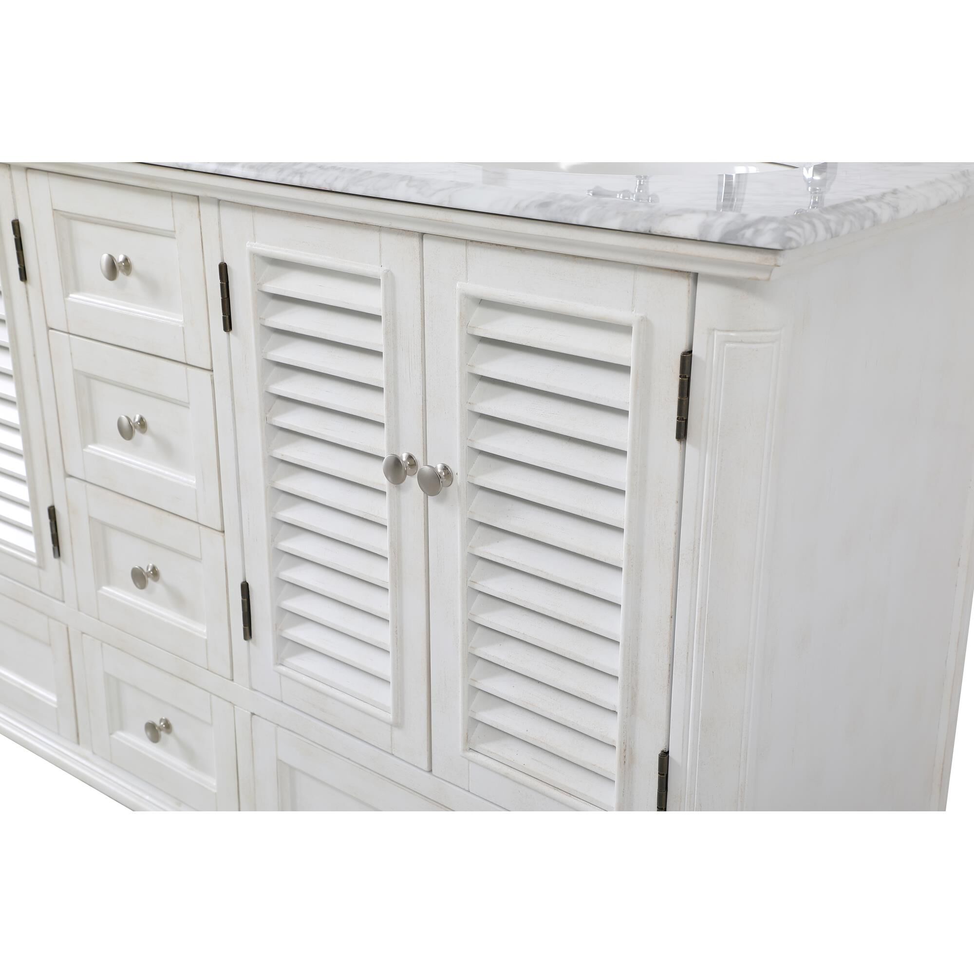 Shown in Antique White finish