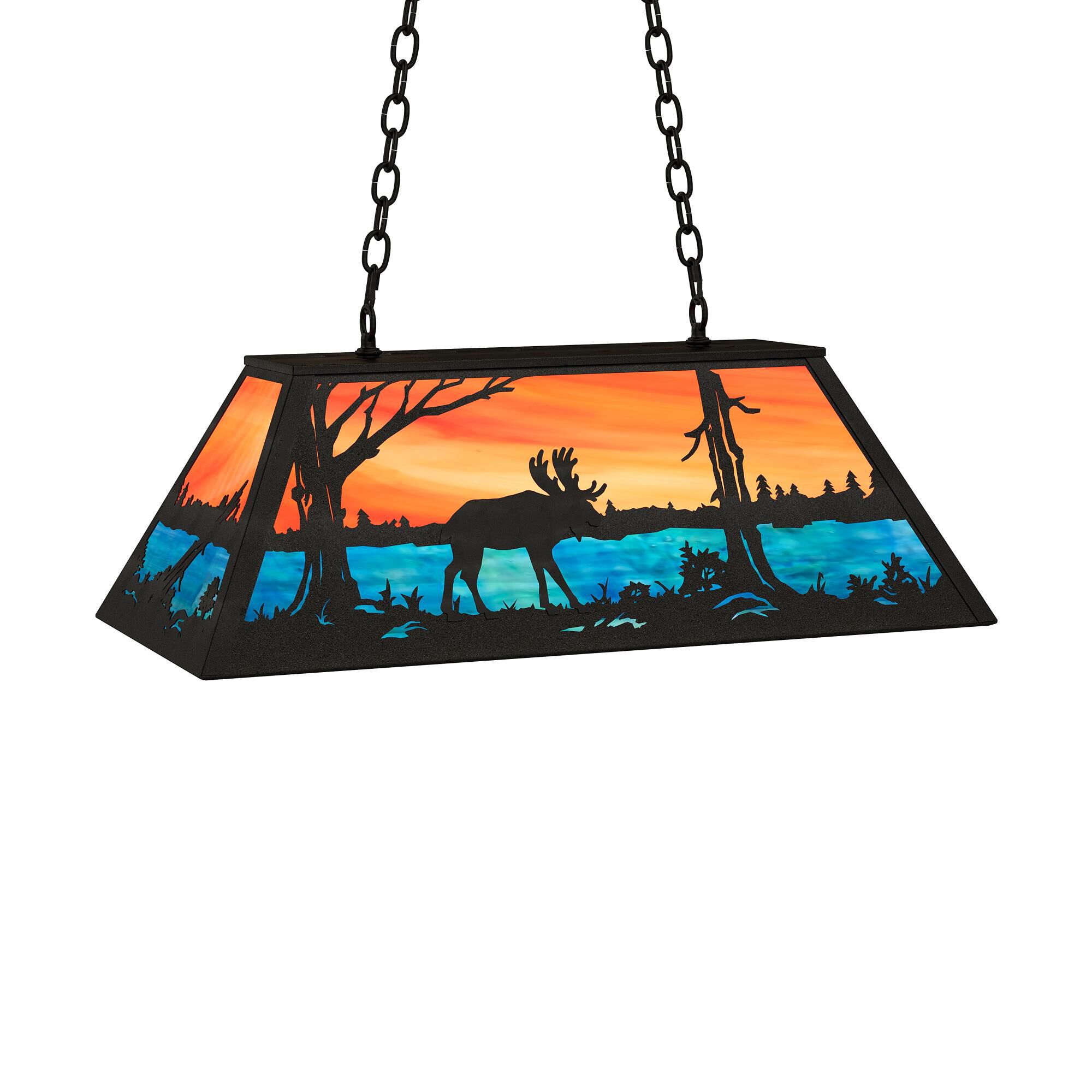 Moose At Lake 33 Inch Billiard Light by Meyda Lighting