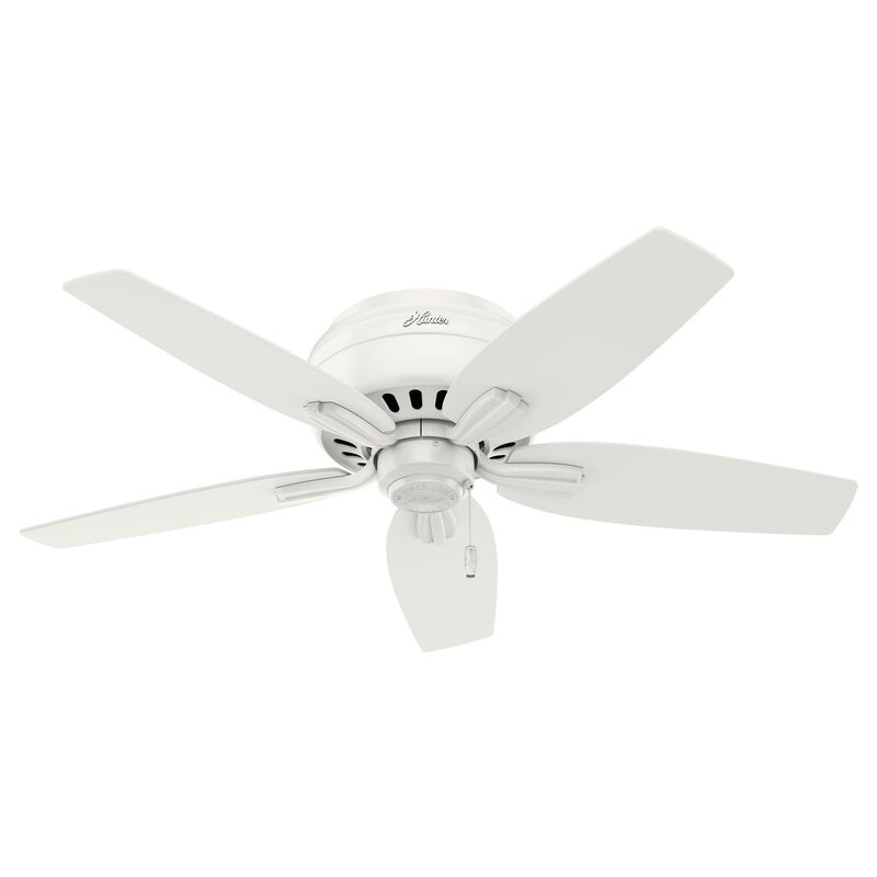 Newsome 42 Inch Flush Mount Fan with Light Kit by Hunter Fan