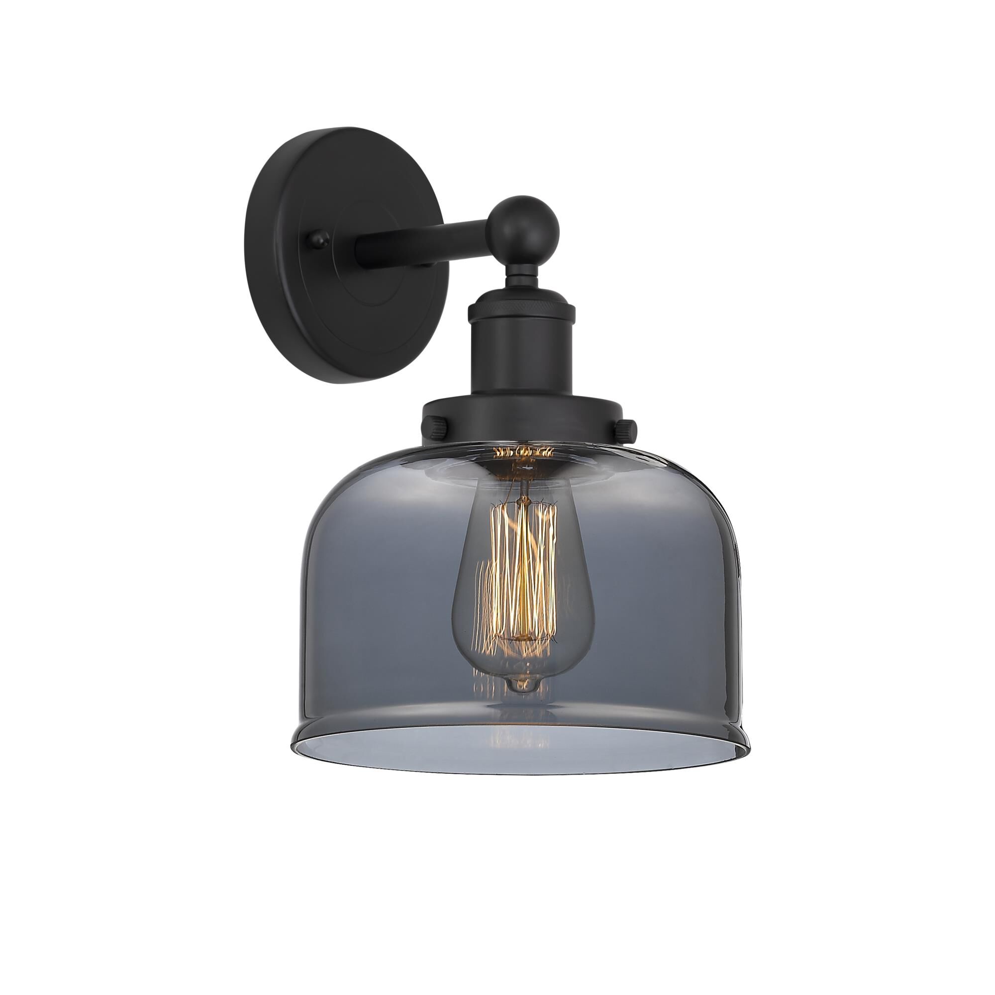 Shown in Matte Black, Plated Smoke finish and Plated Smoke glass and Plated Smoke Glass shade
