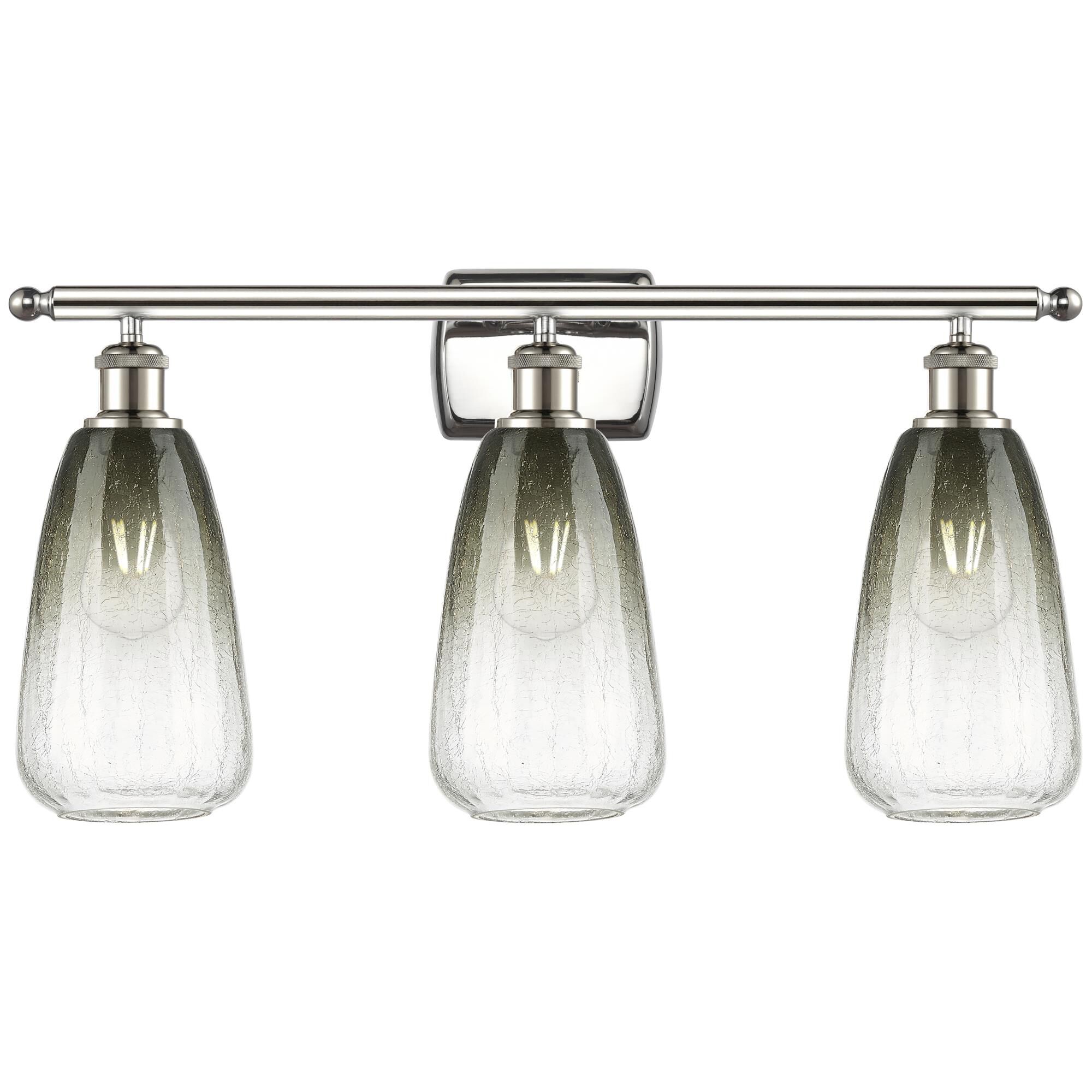 Shown in Polished Nickel finish and Slate glass