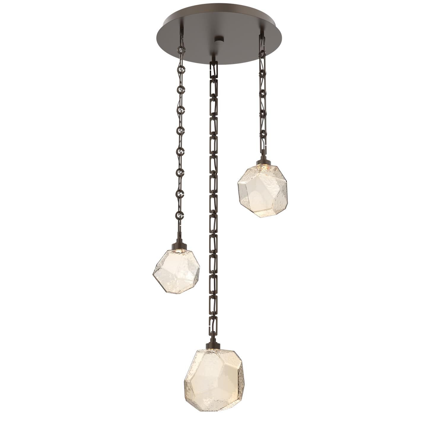 Levi Wilson Gem 21 Inch Multi Light Pendant by Hammerton Studio