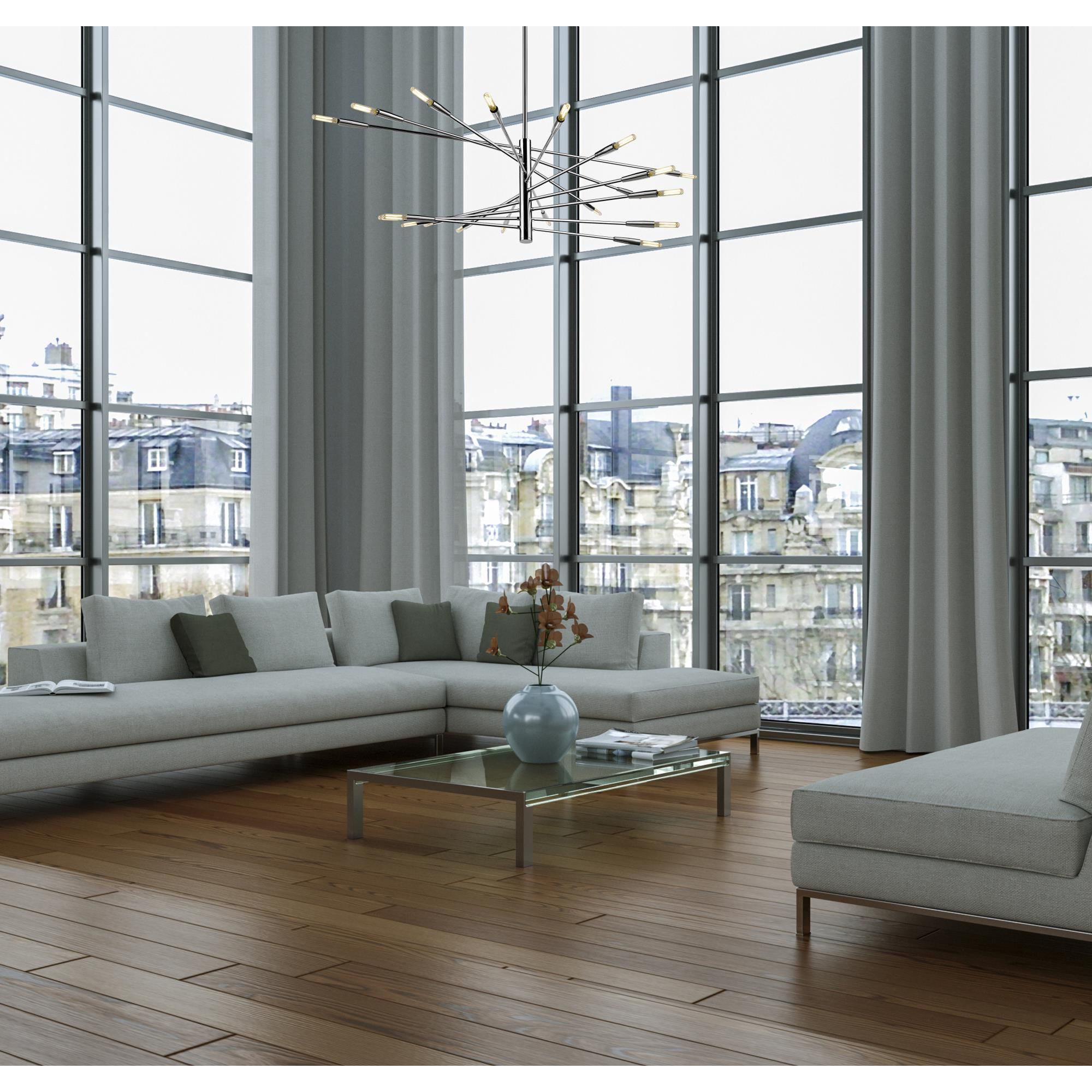 Ascension 60 Inch 20 Light Chandelier by Z-Lite