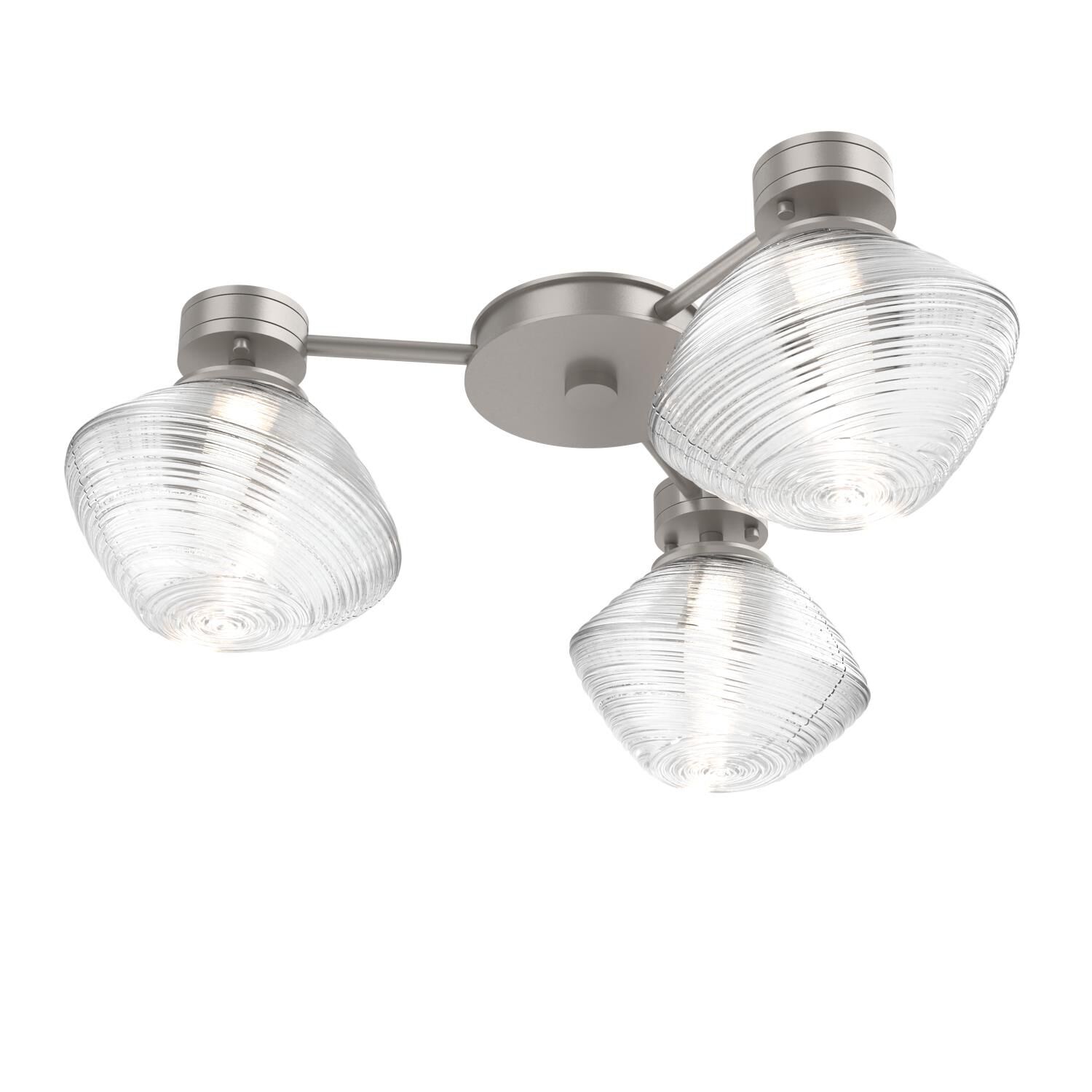 Shown in Beige Silver finish and Clear glass