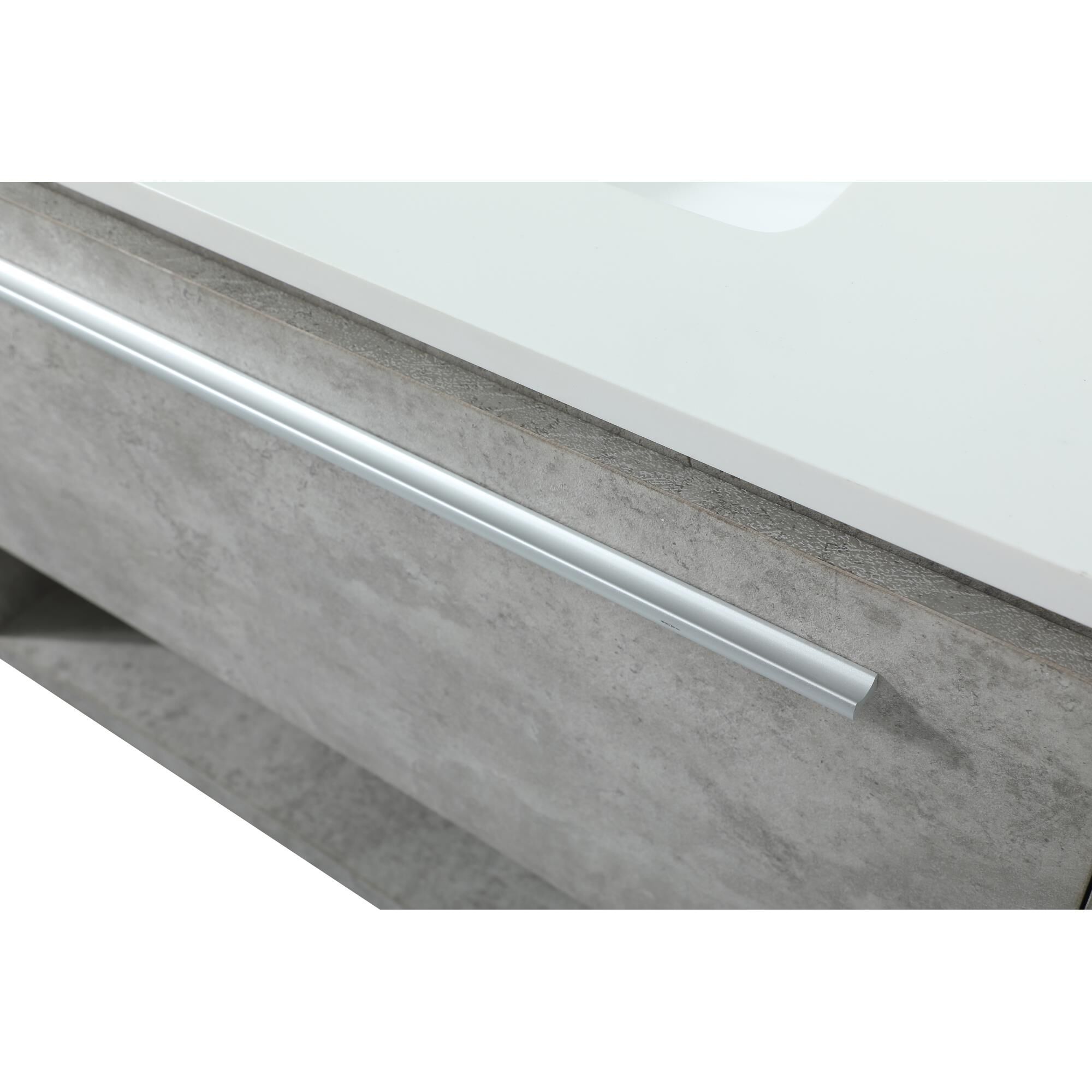 Shown in Concrete Grey finish