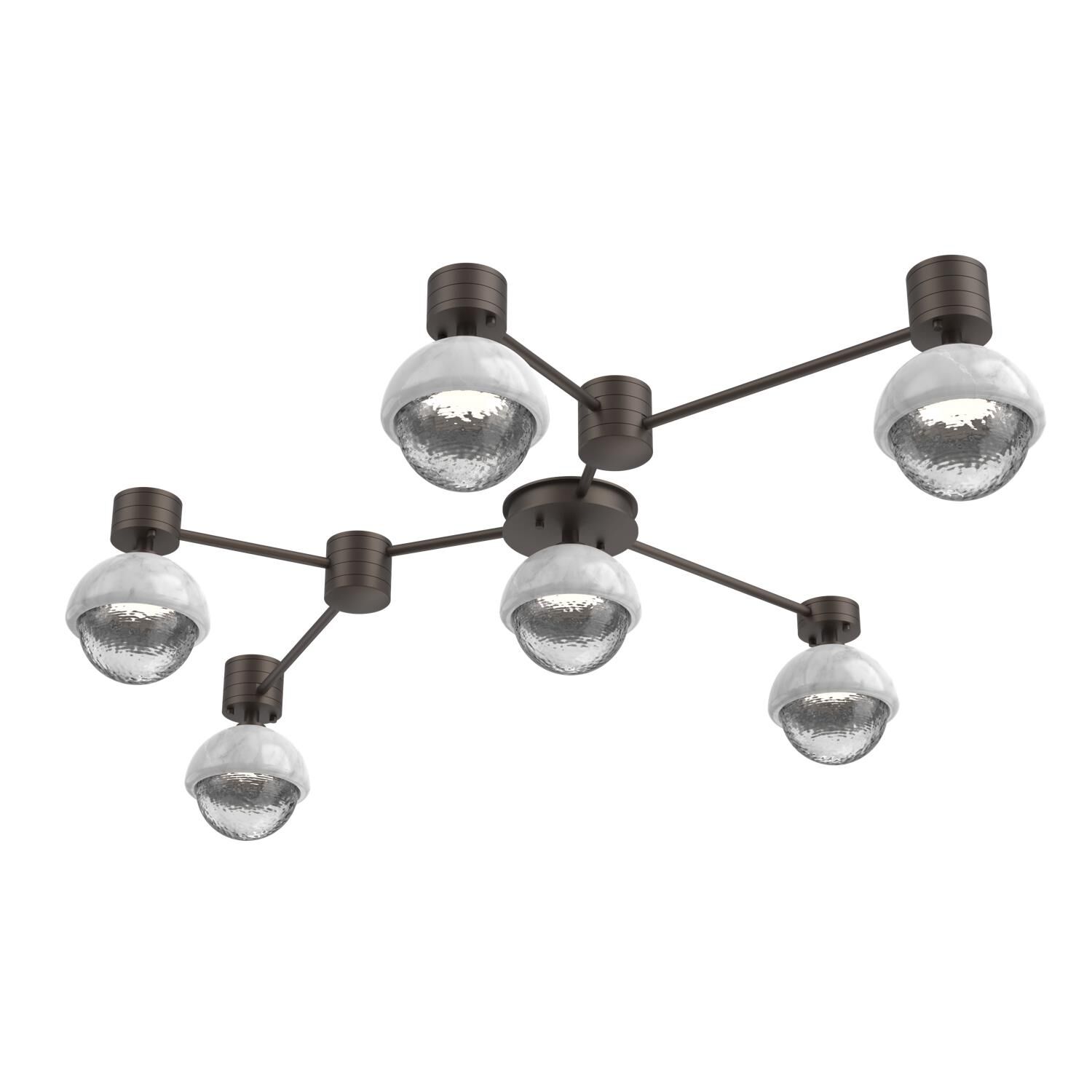 Levi Wilson Cabochon 41 Inch Flush Mount by Hammerton Studio