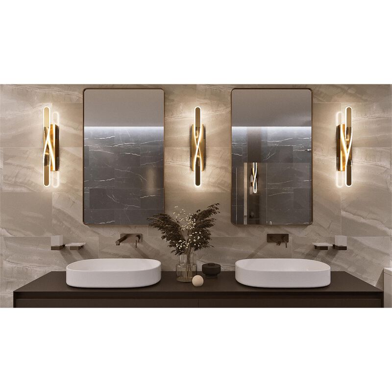 Twist 35 Inch 18 Light LED Bath Vanity Light by AFX Lighting