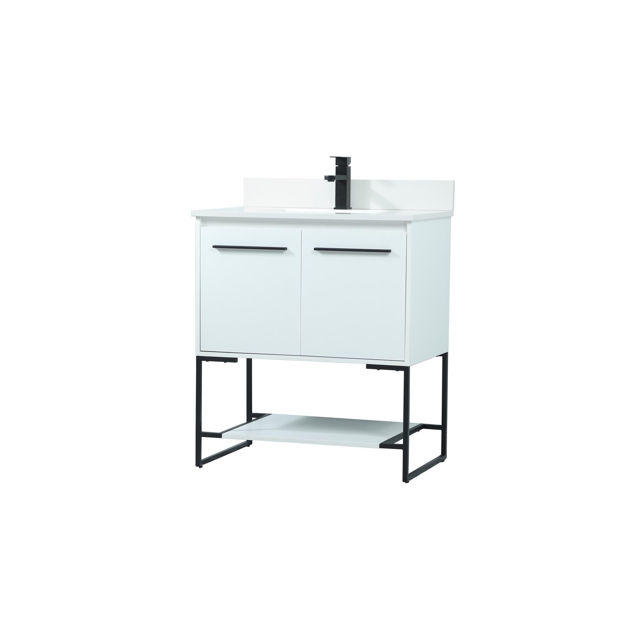 Shown in White finish