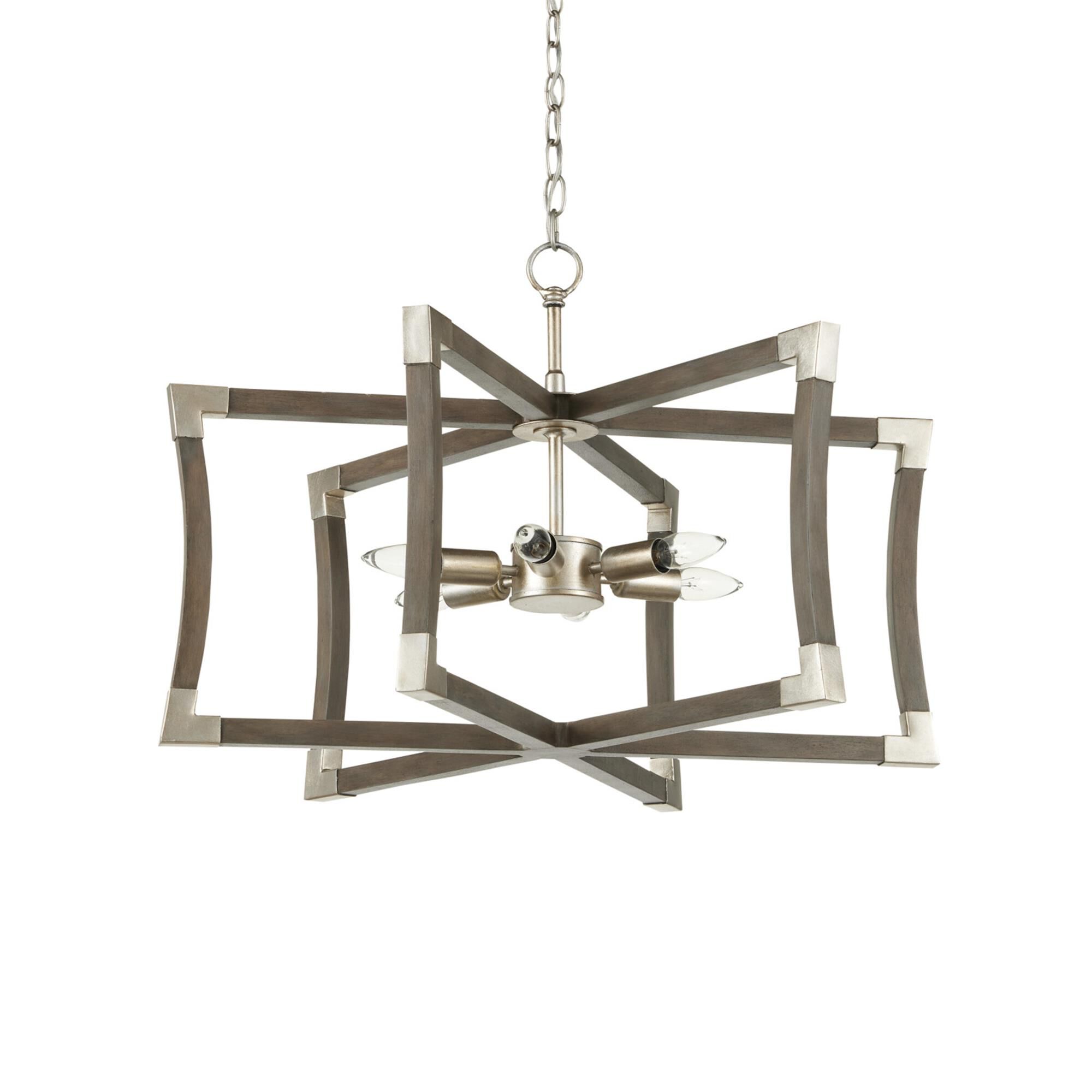 Bastian 27 Inch 6 Light Chandelier,