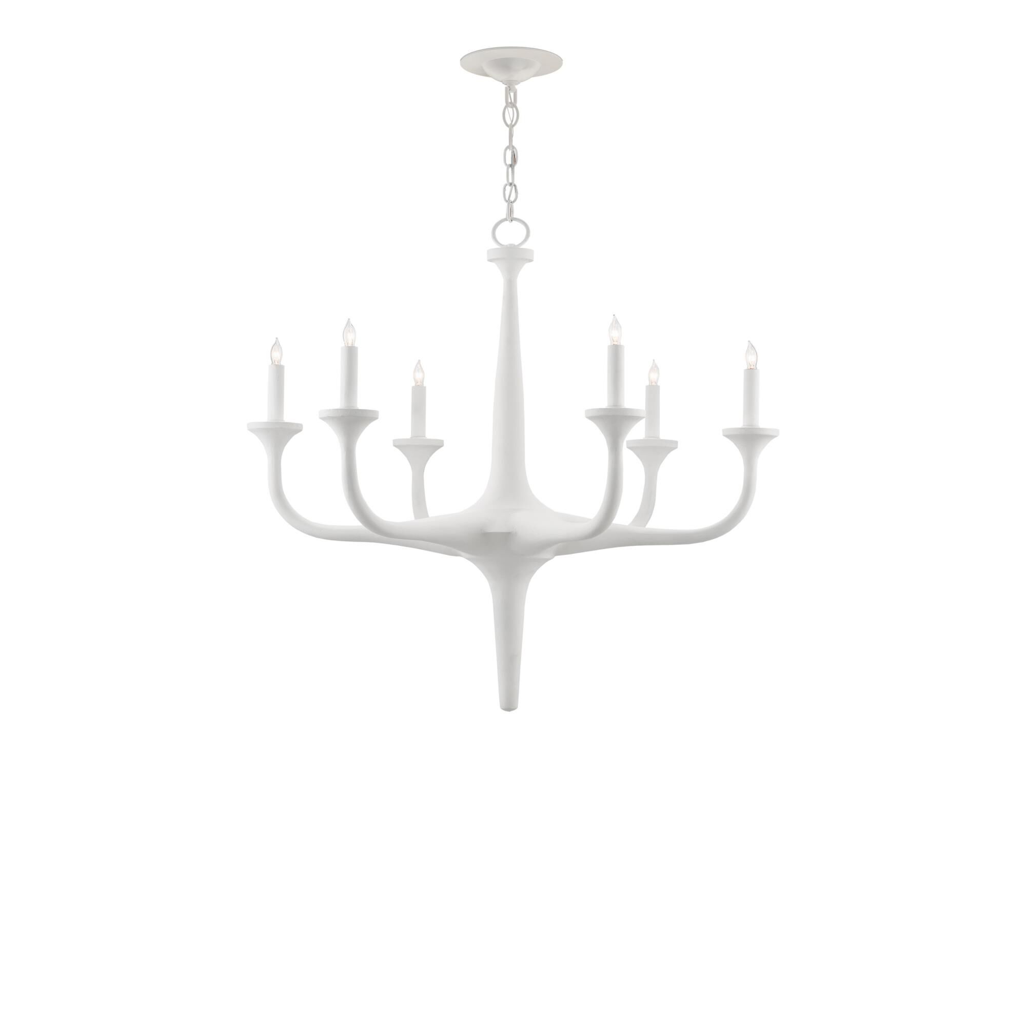 Albion 31 Inch 6 Light Chandelier by Currey and Company