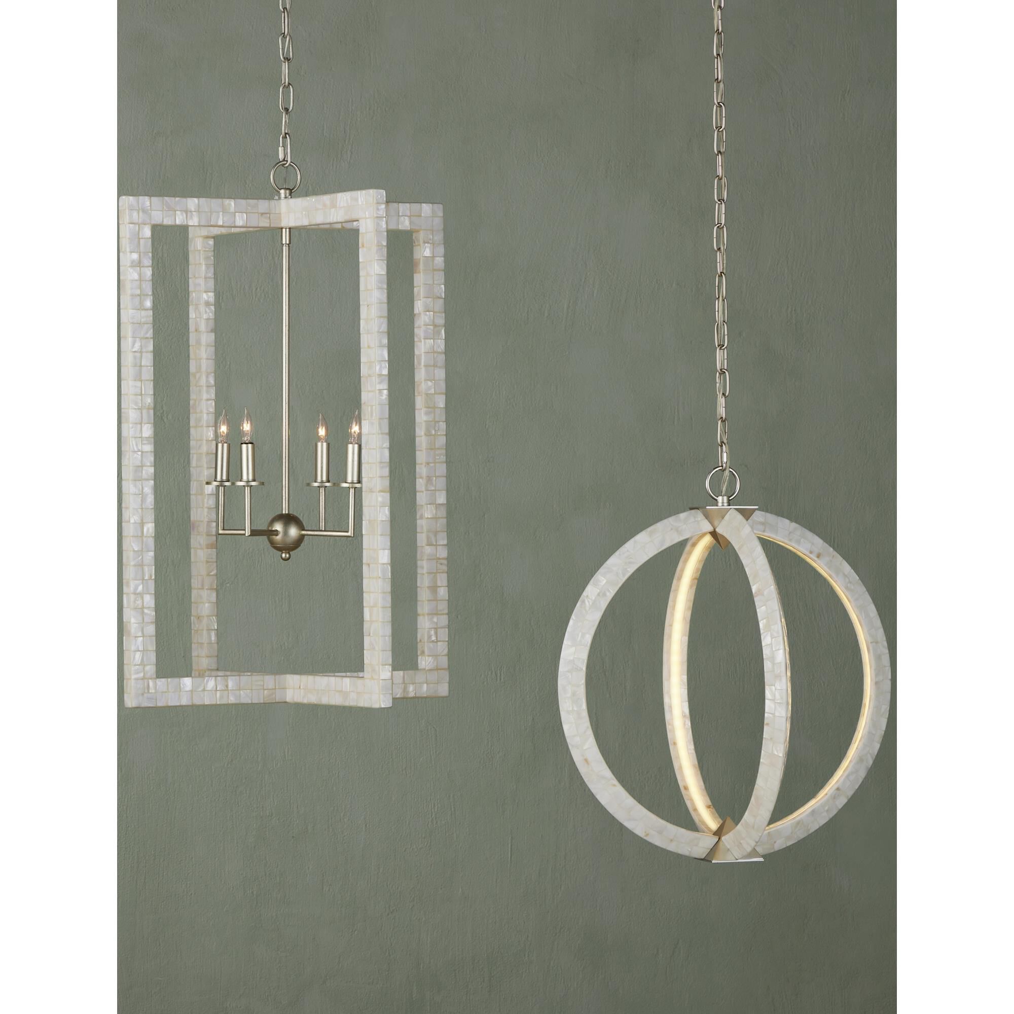 Shown in Mother Of Pearl/Contemporary Silver Leaf finish