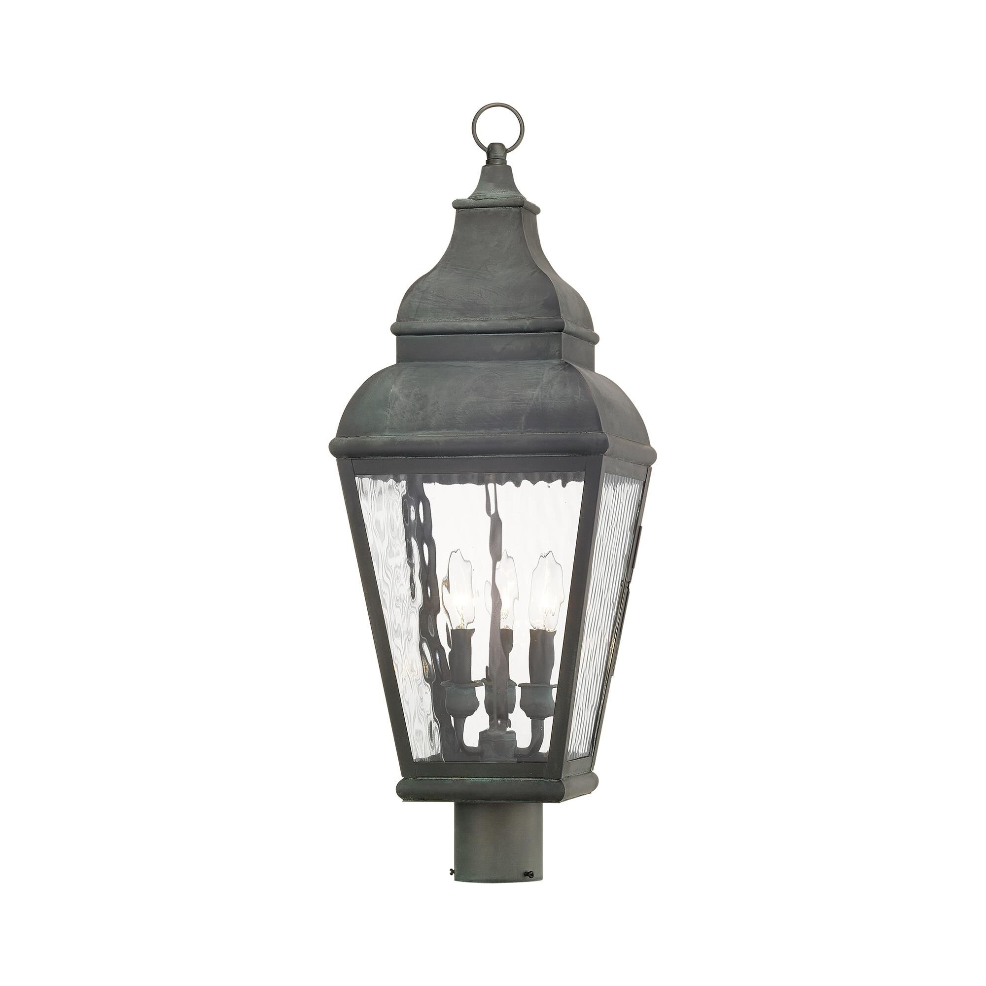 Exeter 29 Inch Tall 3 Light Outdoor Post Lamp by Livex Lighting