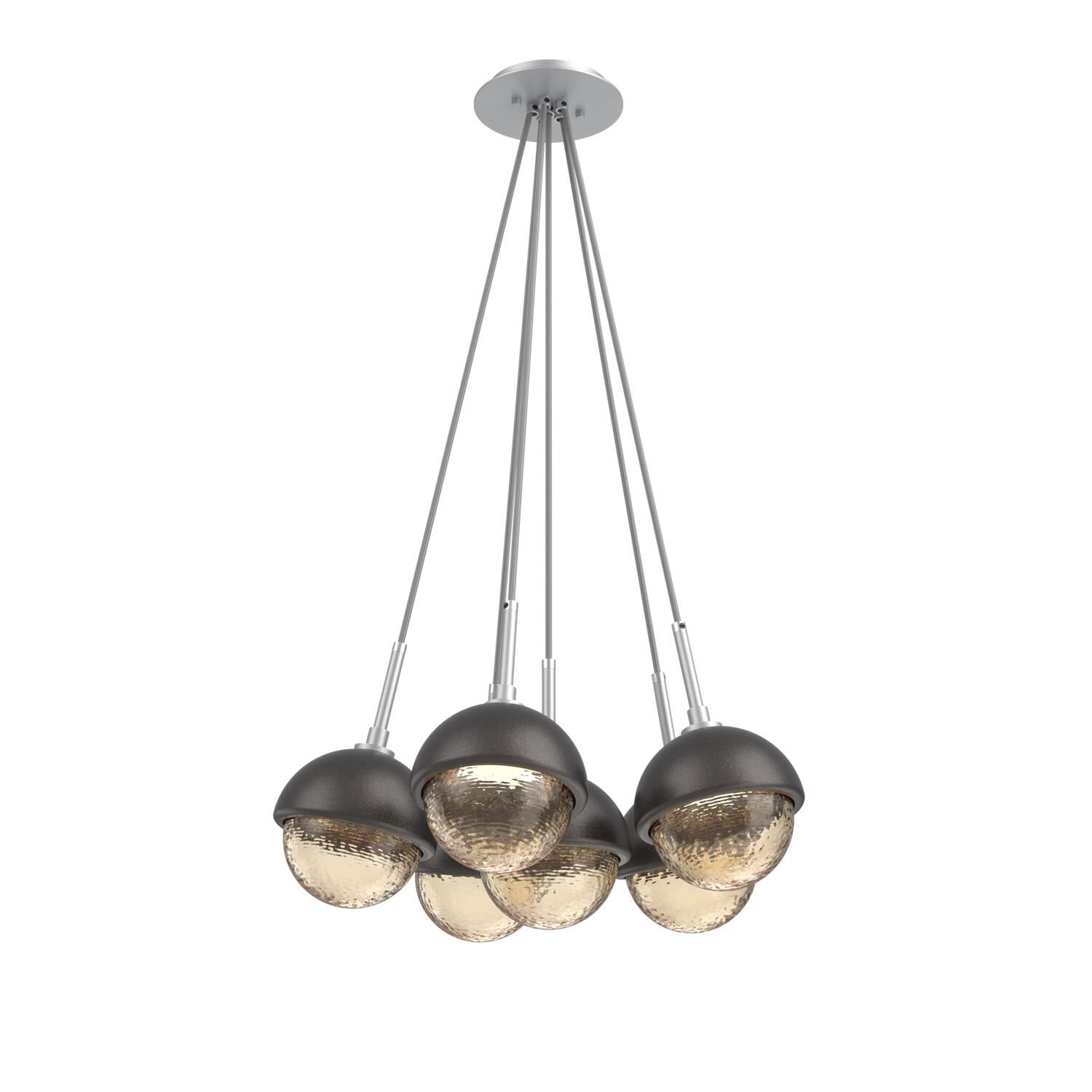 Levi Wilson Cabochon 19 Inch Multi Pendant Light by Hammerton Studio