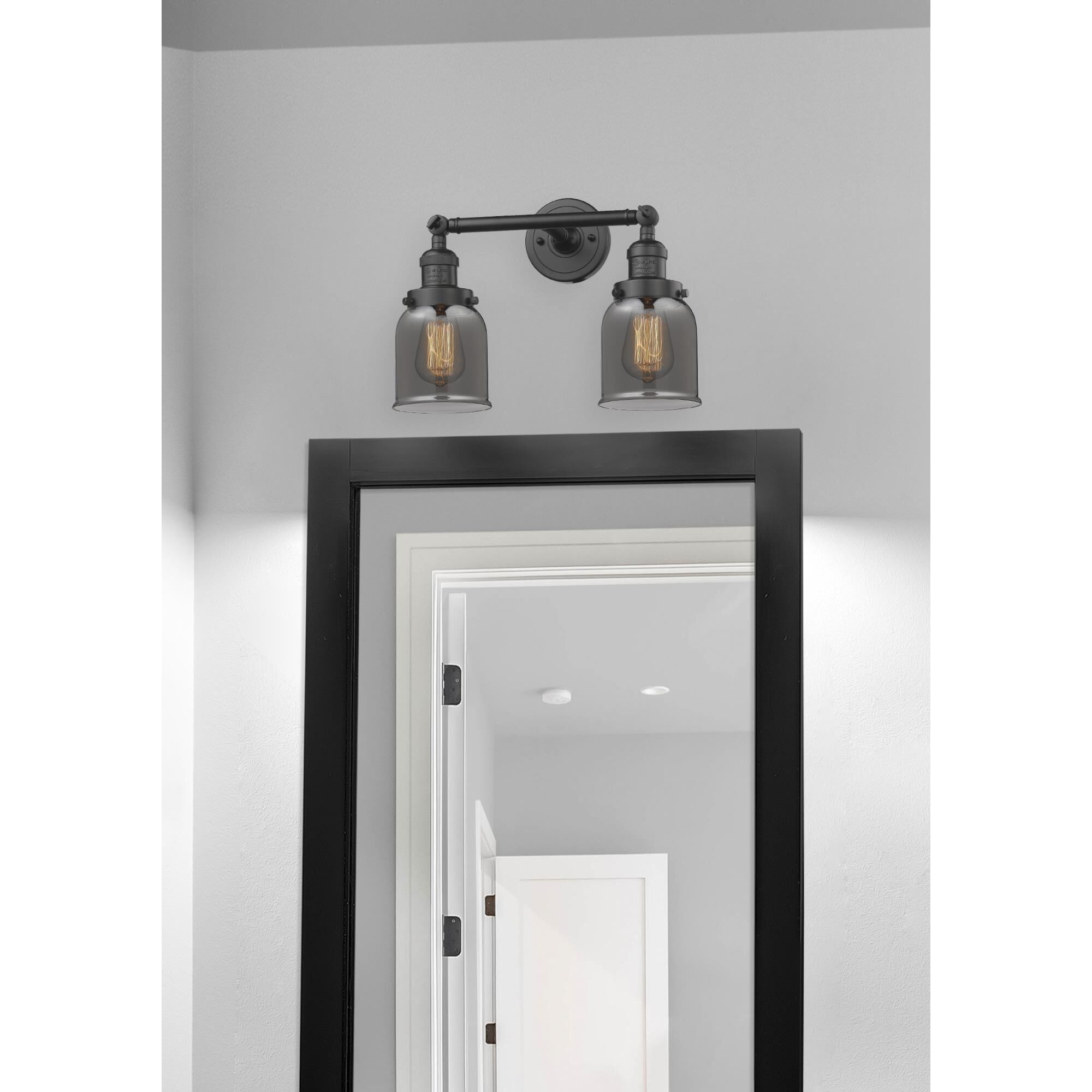 Bruno Marashlian Small Bell 16 Inch 2 Light Bath Vanity Light by Innovations Lighting