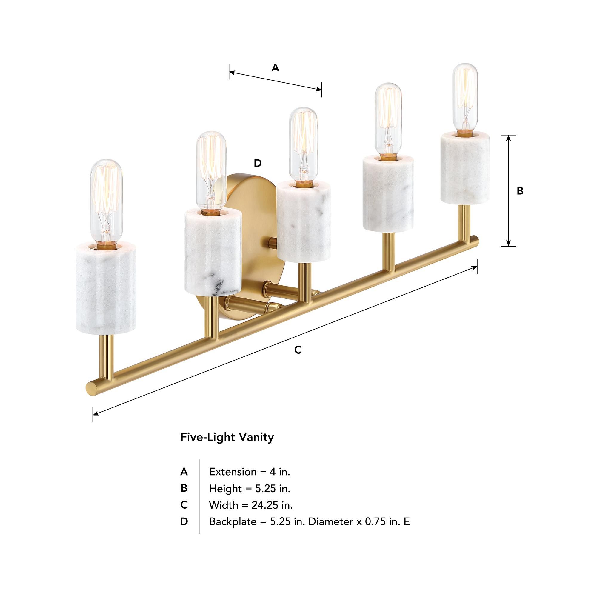 Star Dust 24 Inch Bath Vanity Light by Designers Fountain