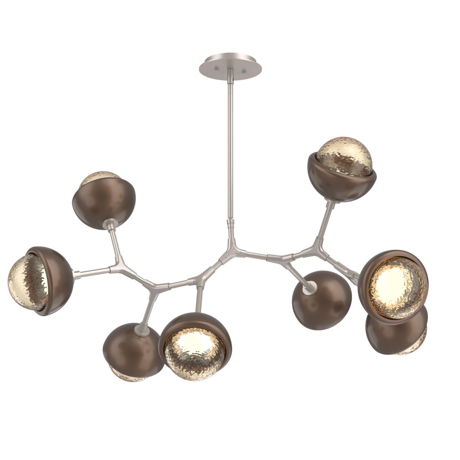 Levi Wilson Cabochon 38 Inch Linear Suspension Light by Hammerton Studio