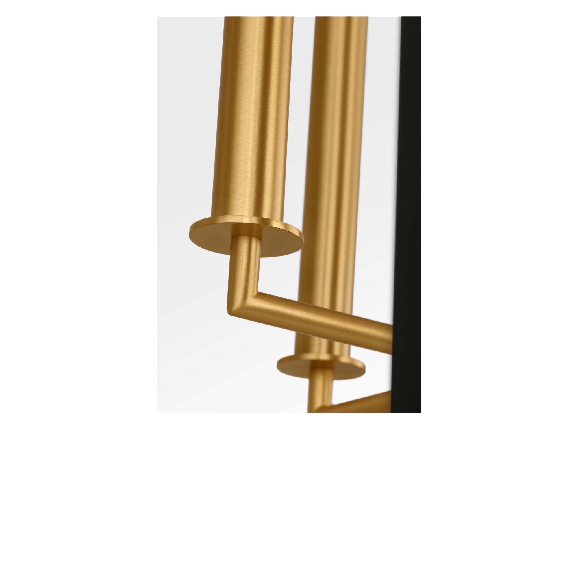 Shown in Midnight Black and Burnished Brass finish