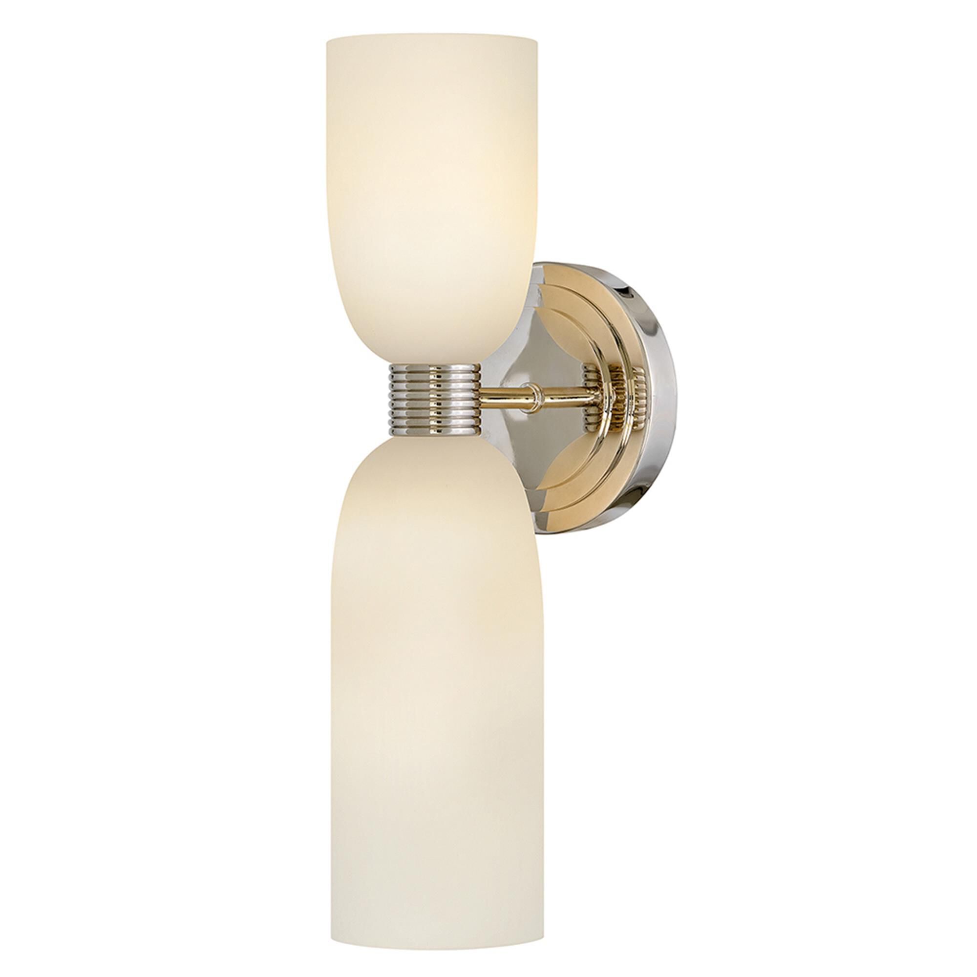 Shown in Polished Nickel finish and Etched Opal glass