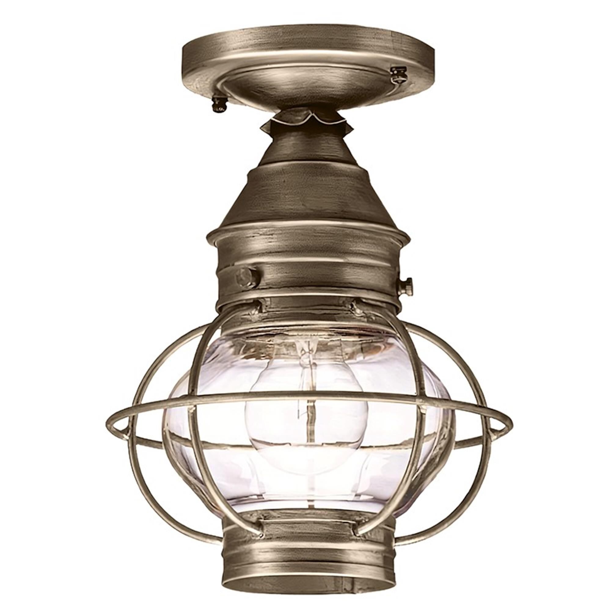 Onion 8 Inch Outdoor Flush Mount,