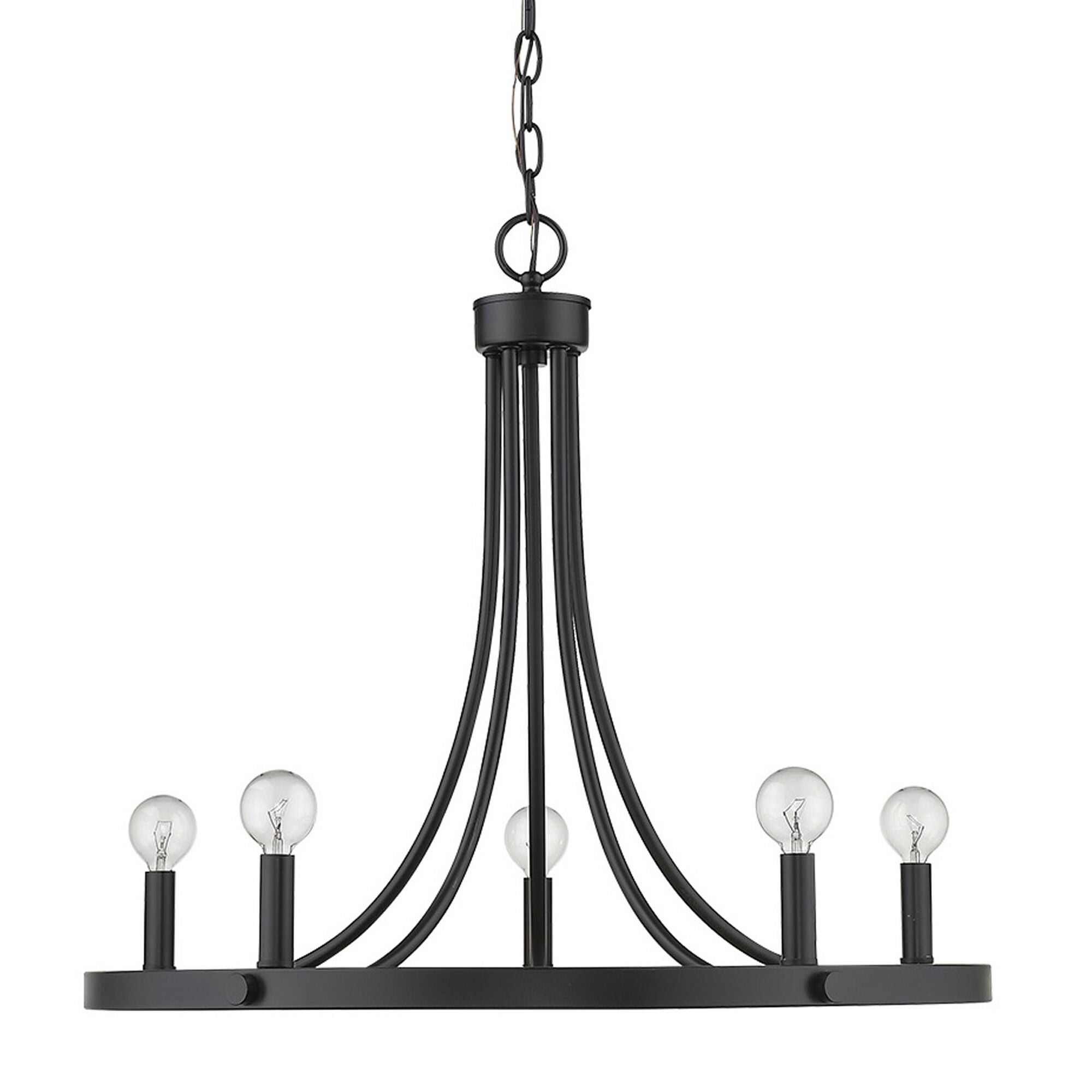 Shown in Matte Black finish and -- glass and -- shade