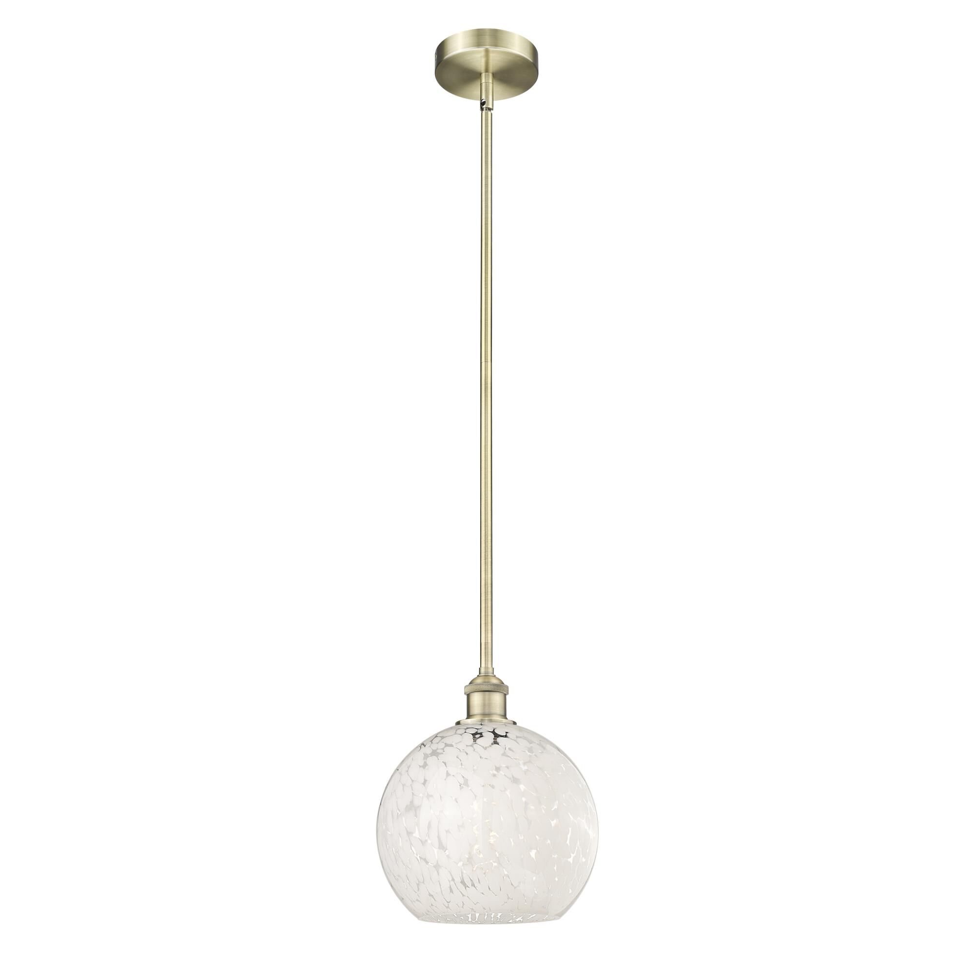 Bruno Marashlian White Mouchette Mini Pendant by Innovations Lighting