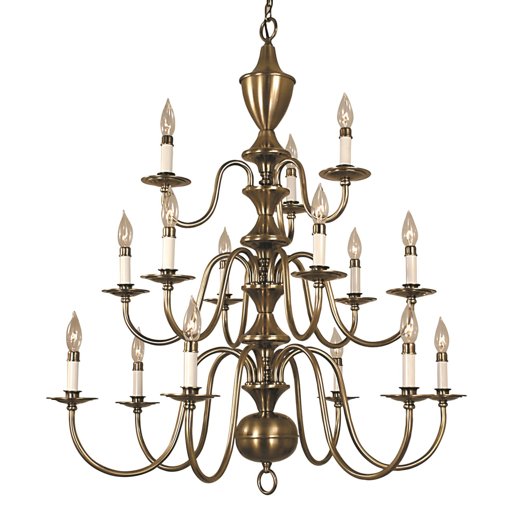 Jamestown 36 Inch 15 Light Chandelier by Framburg