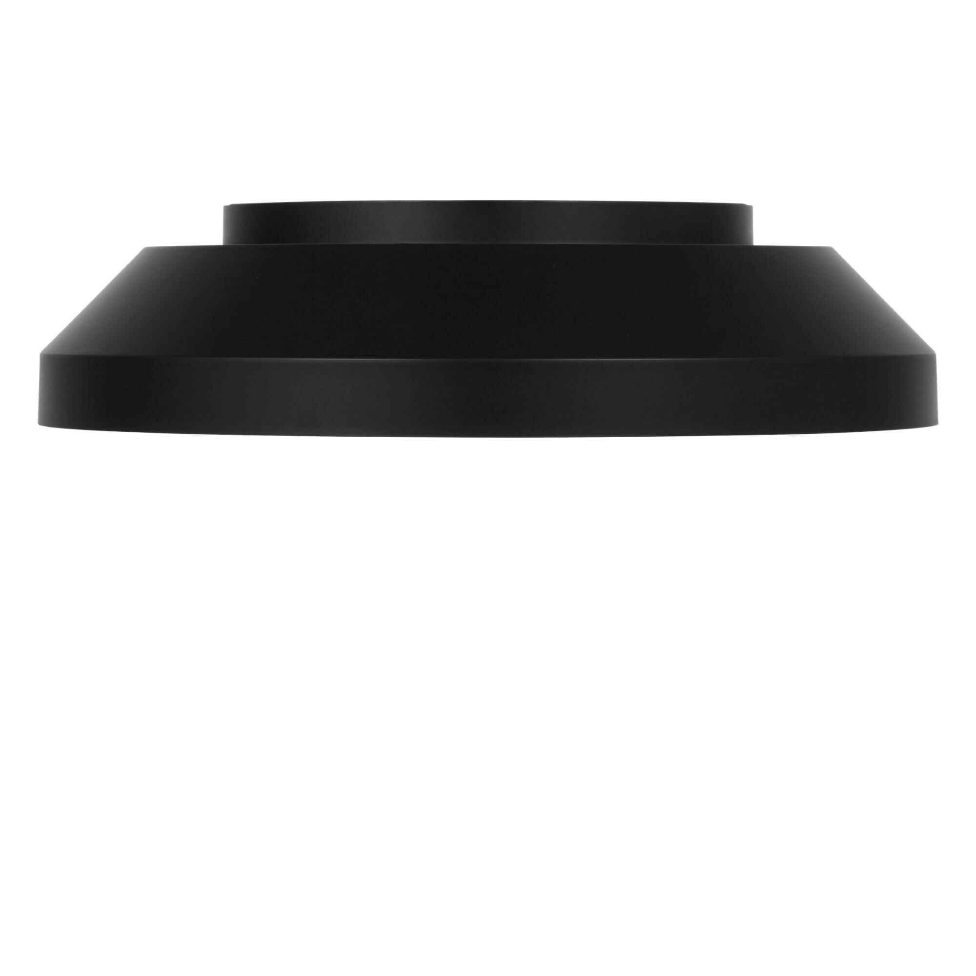 Shown in Midnight Black finish and White Acrylic shade
