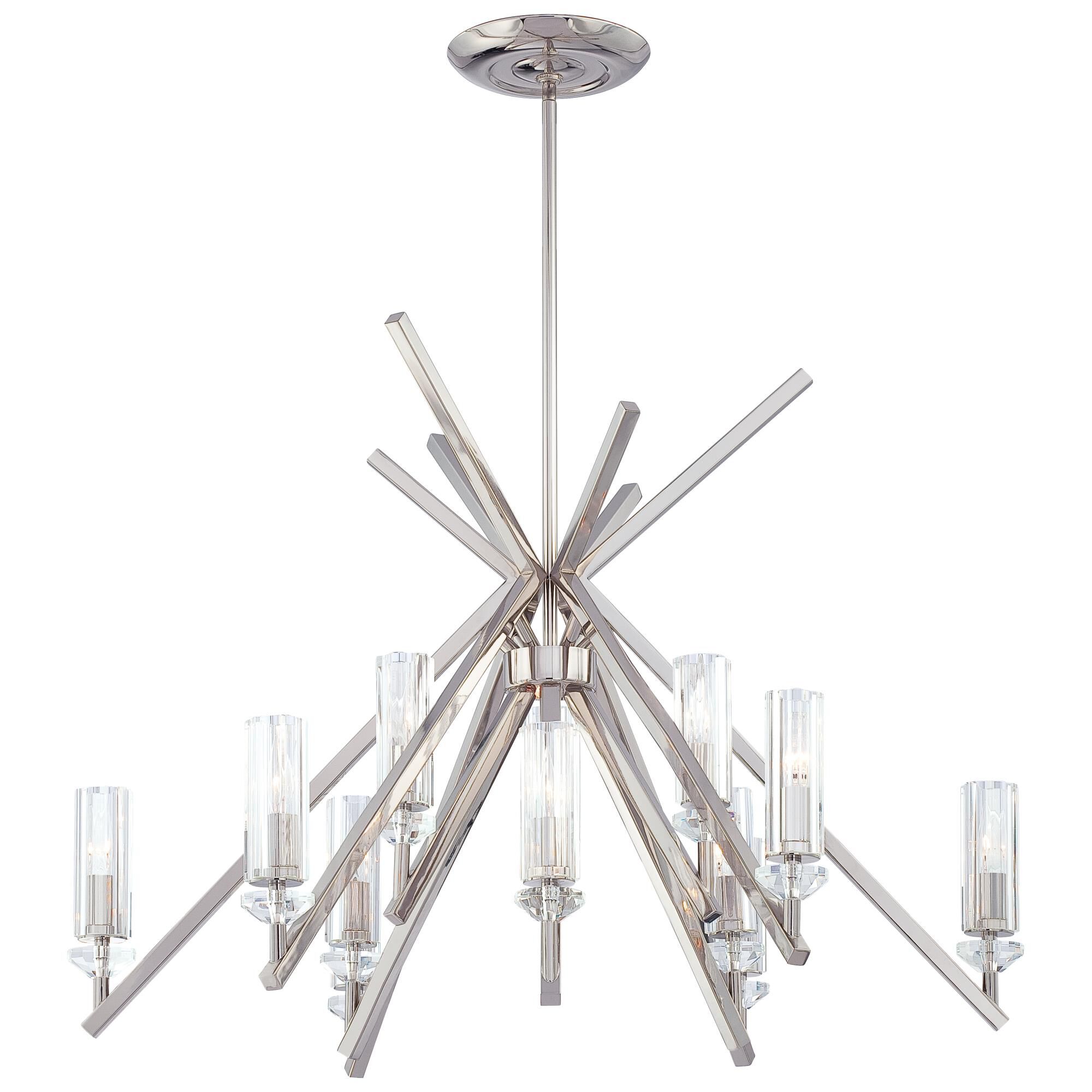 Fusano 38 Inch 12 Light Chandelier by Metropolitan Lighting