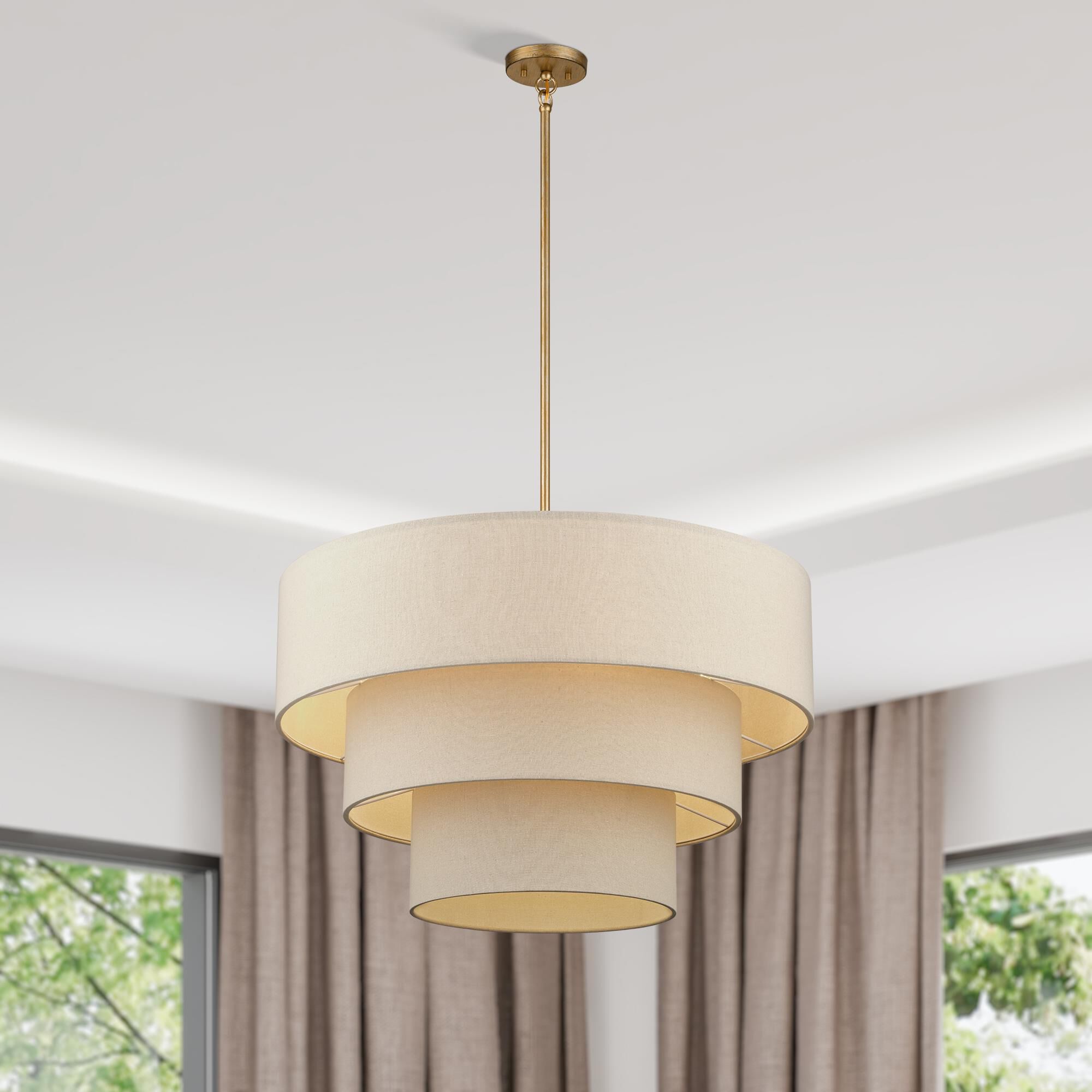 Bellingham 32 Inch Large Pendant by Livex Lighting