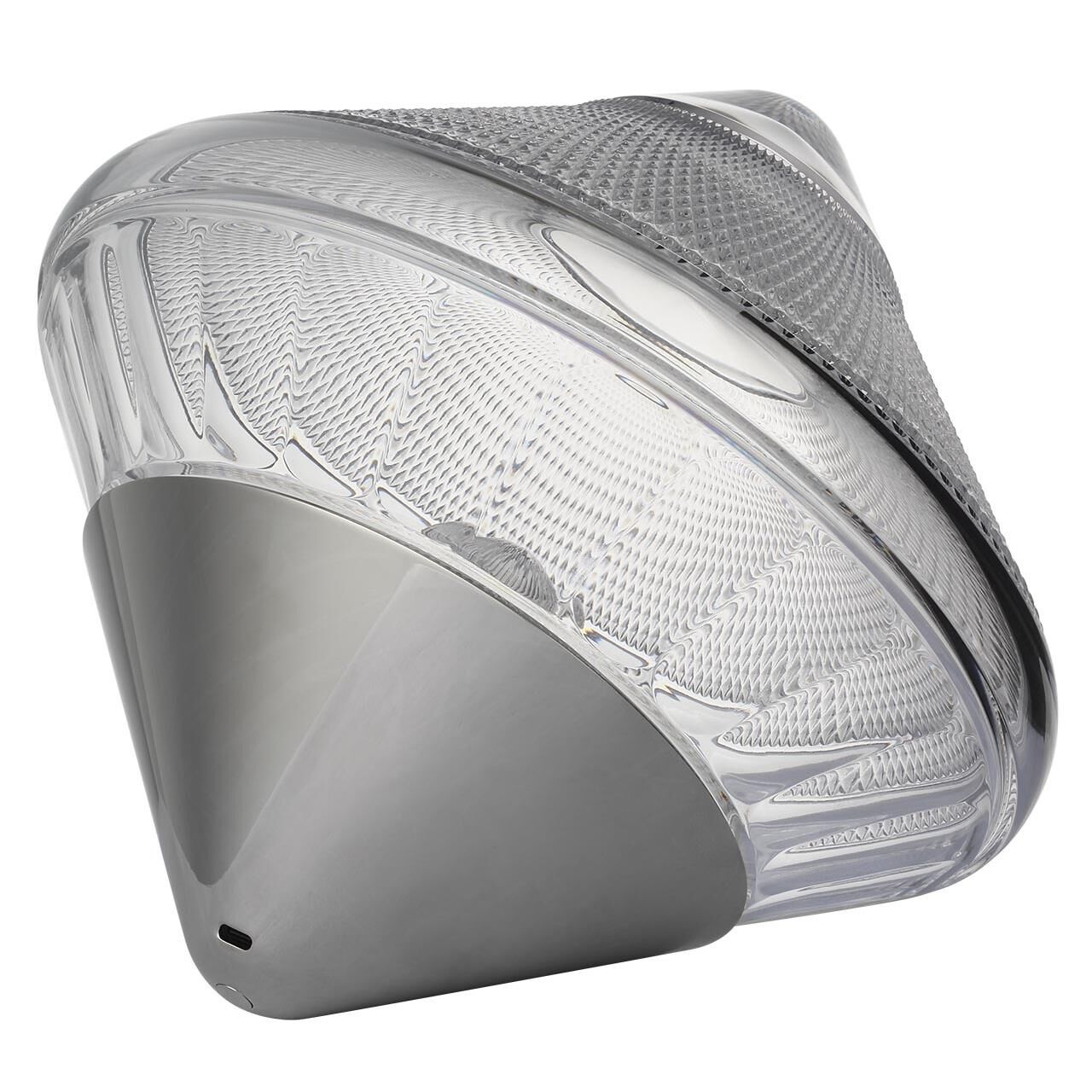 Shown in Polished Nickel finish and Clear crystal