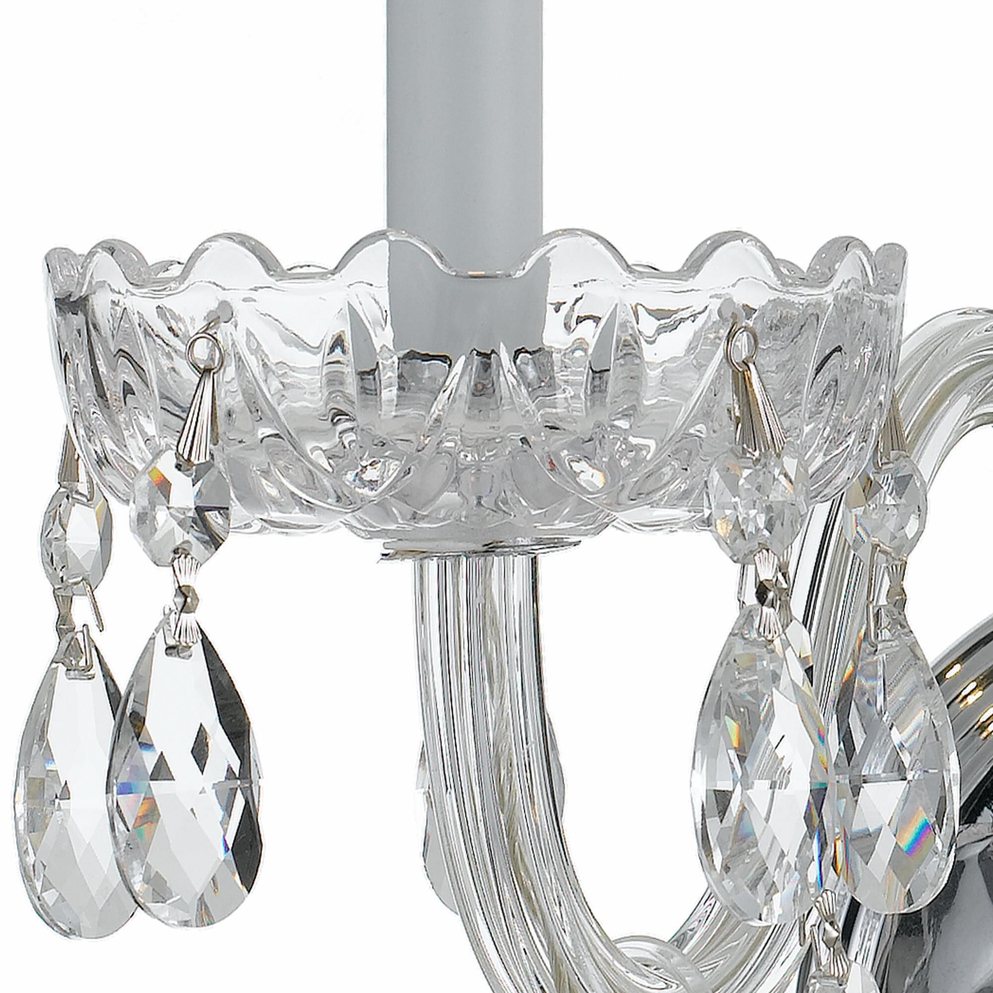 Shown in Polished Chrome finish and Clear Spectra crystal