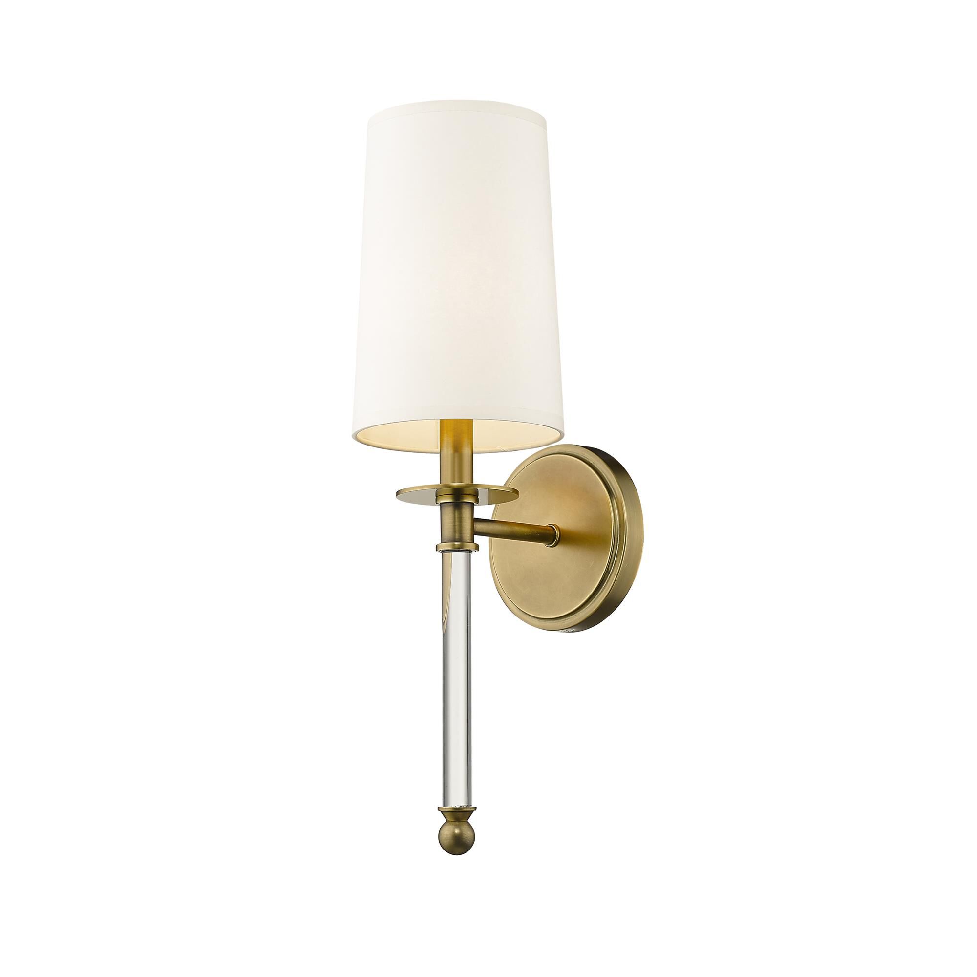 Shown in Rubbed Brass finish and Parchment Paper glass and Parchment Paper shade