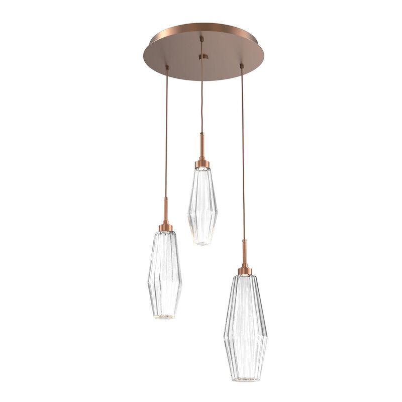 Aalto 17 Inch 3 Light Multi Light Pendant by Hammerton Studio