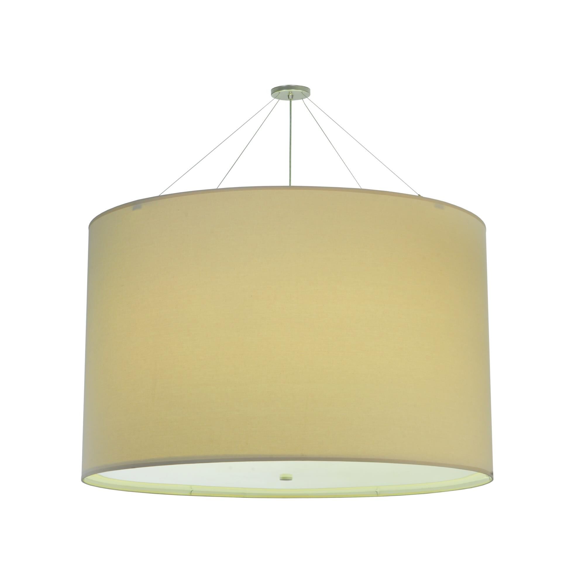 Cilindro Natural Linen #54 48 Inch Large Pendant by Meyda Lighting