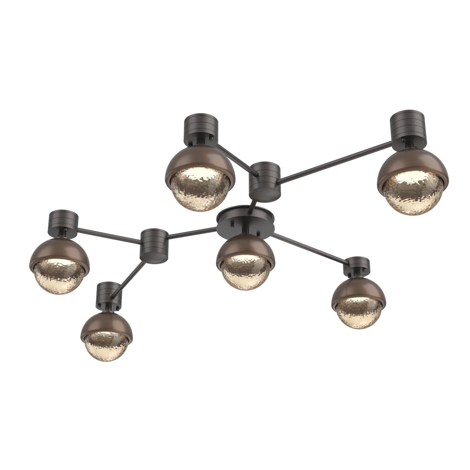 Levi Wilson Cabochon 41 Inch Flush Mount by Hammerton Studio