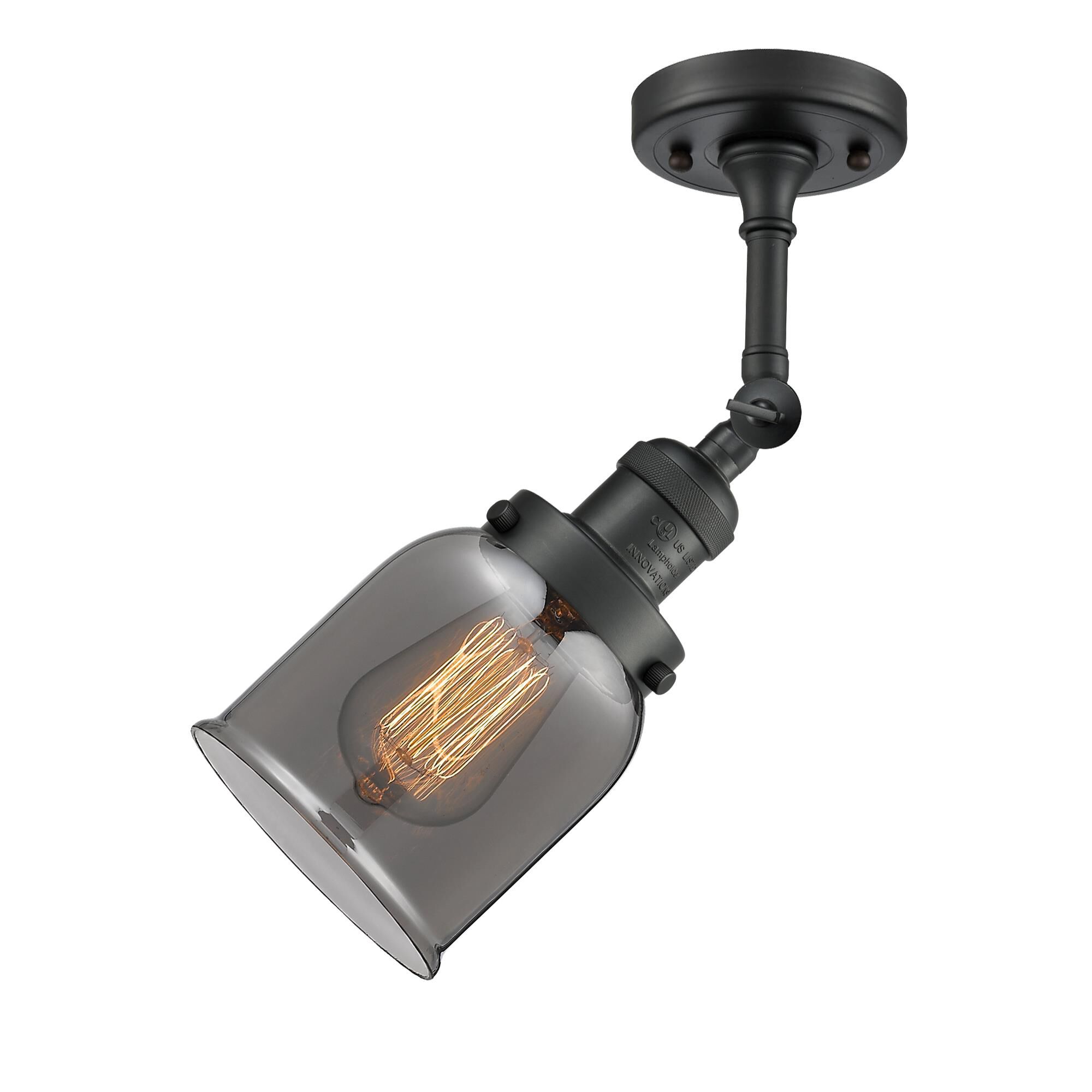 Shown in Matte Black finish and Plated Smoked glass and None accent