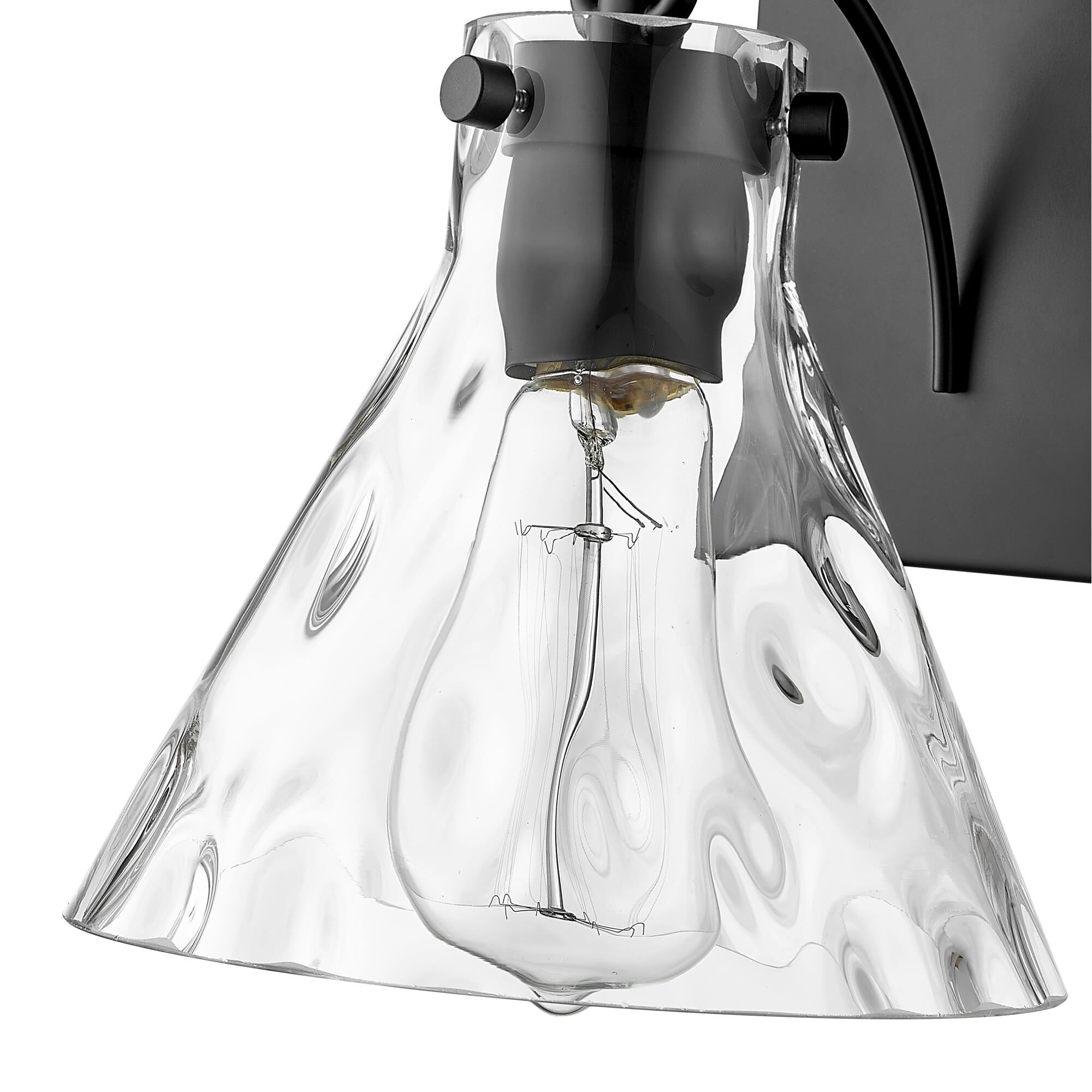 Shown in Matte Black finish and Clear Water glass