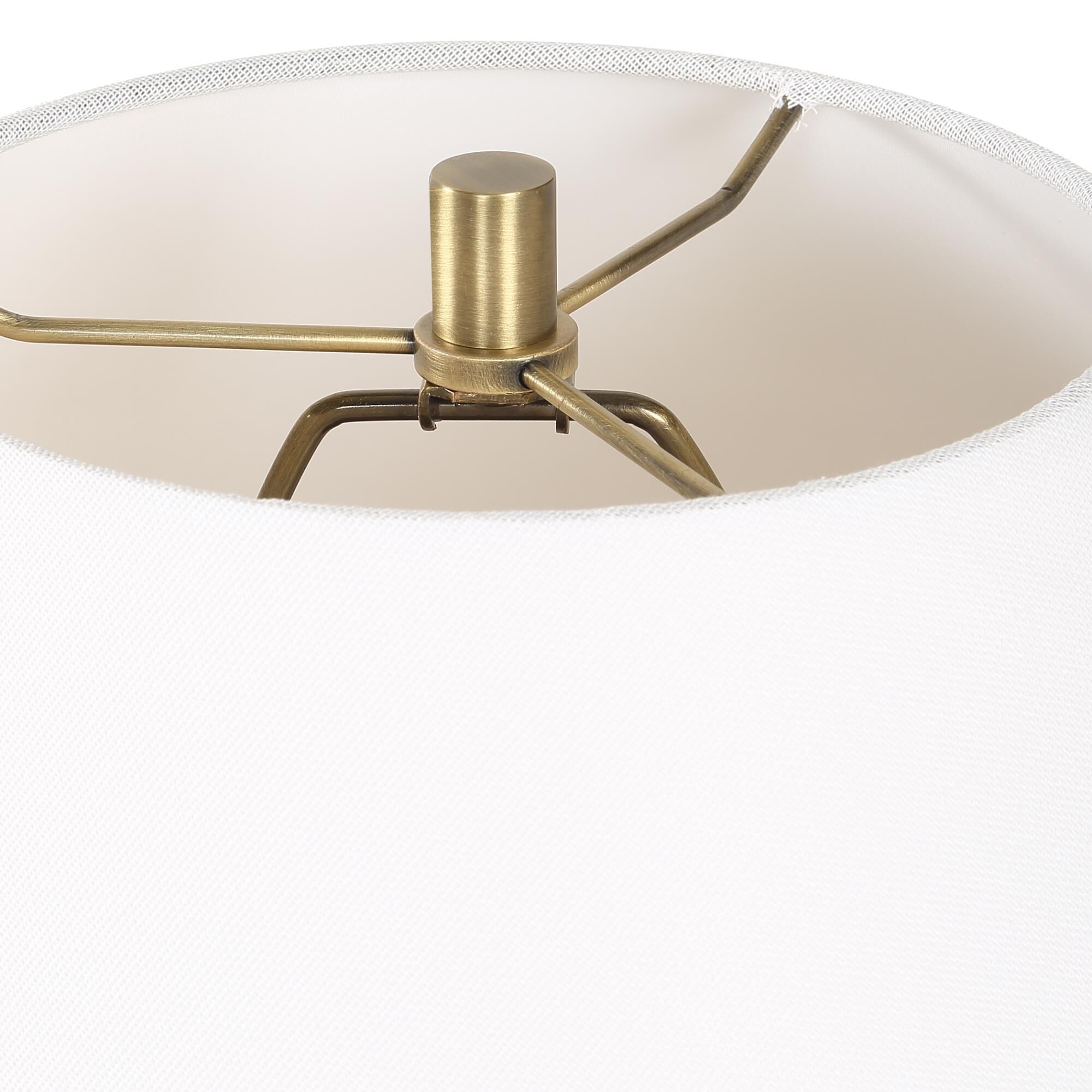 Shown in Brown finish and Round Hardback shade